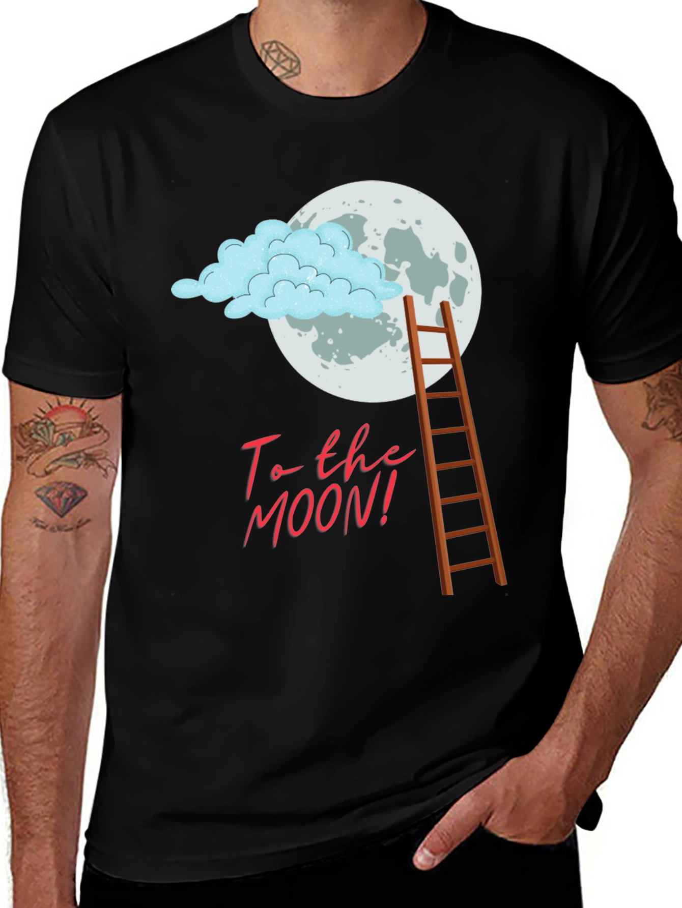 Variant 10 of To the Moon Graphic Tee
