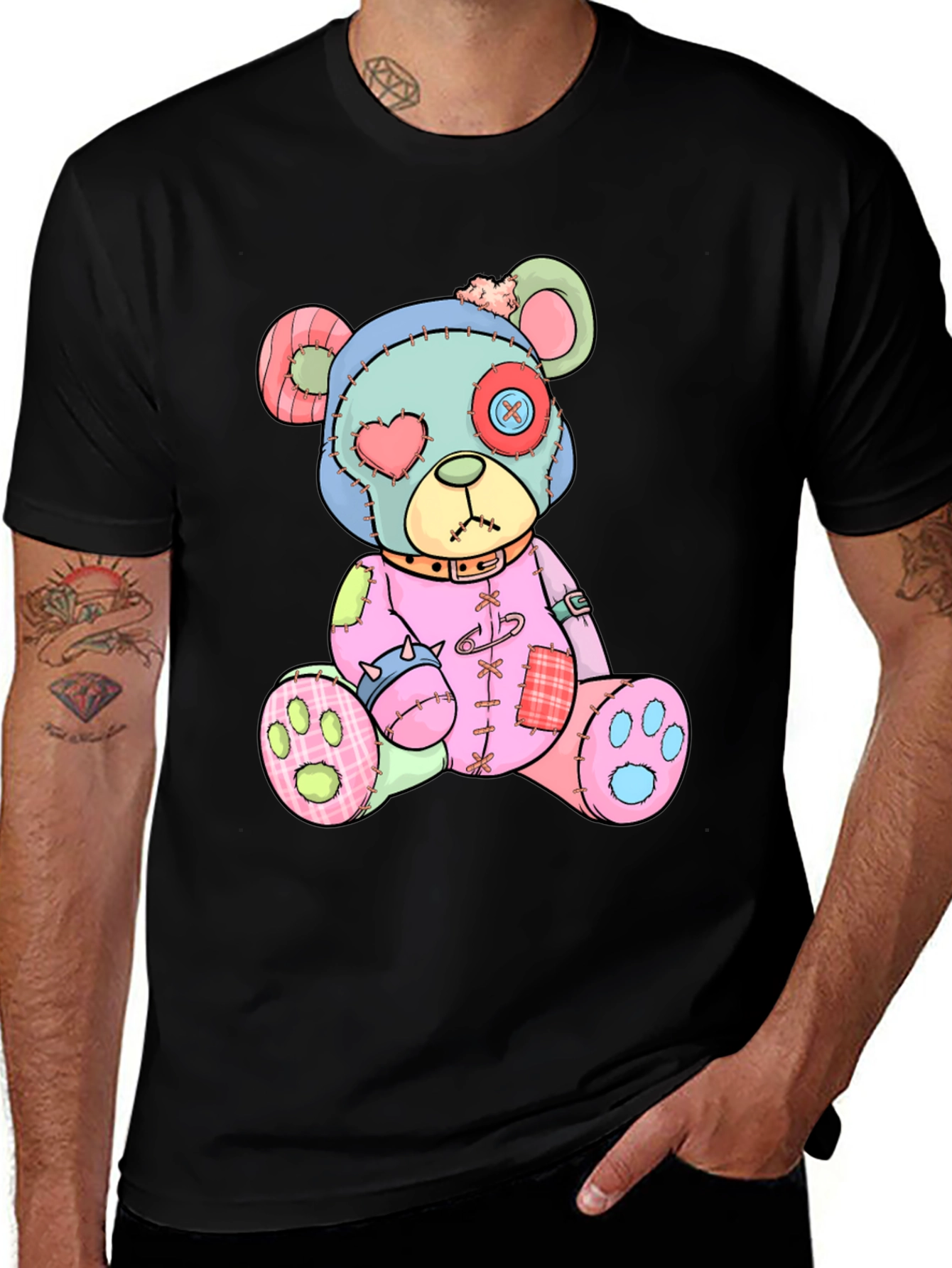 Variant 9 of Creepy Cute Teddy Bear Graphic Tee