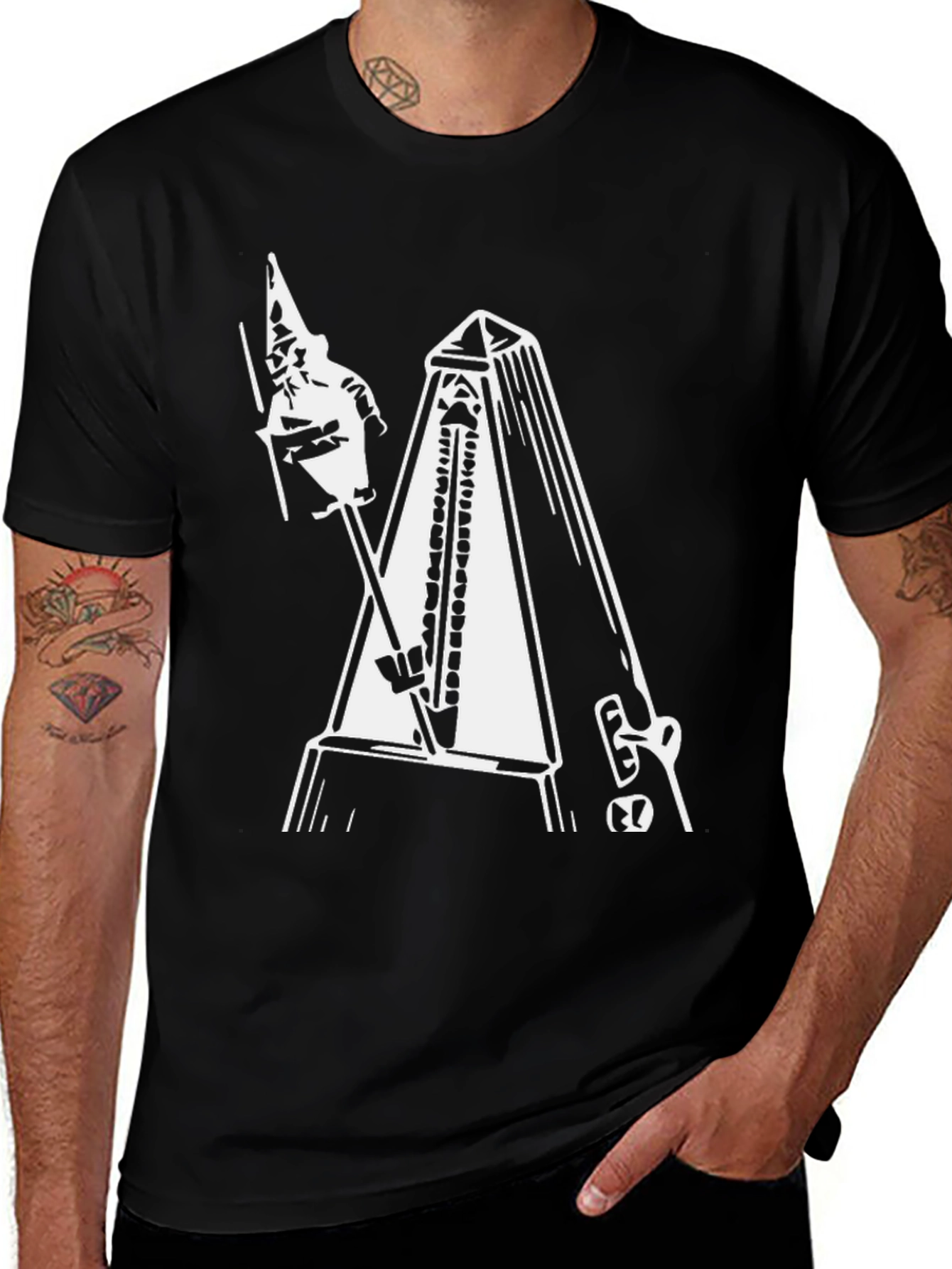 Variant 2 of Unique Graphic Black T-Shirt