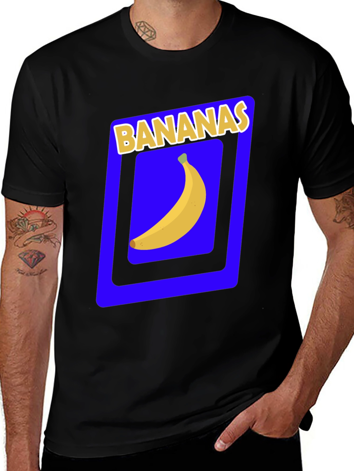 Variant 26 of Banana Graphic Tee - Novelty Fruit T-Shirt