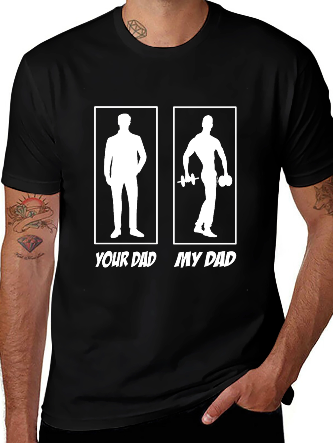 Your Dad My Dad T-Shirt - Funny Gym Workout Tee