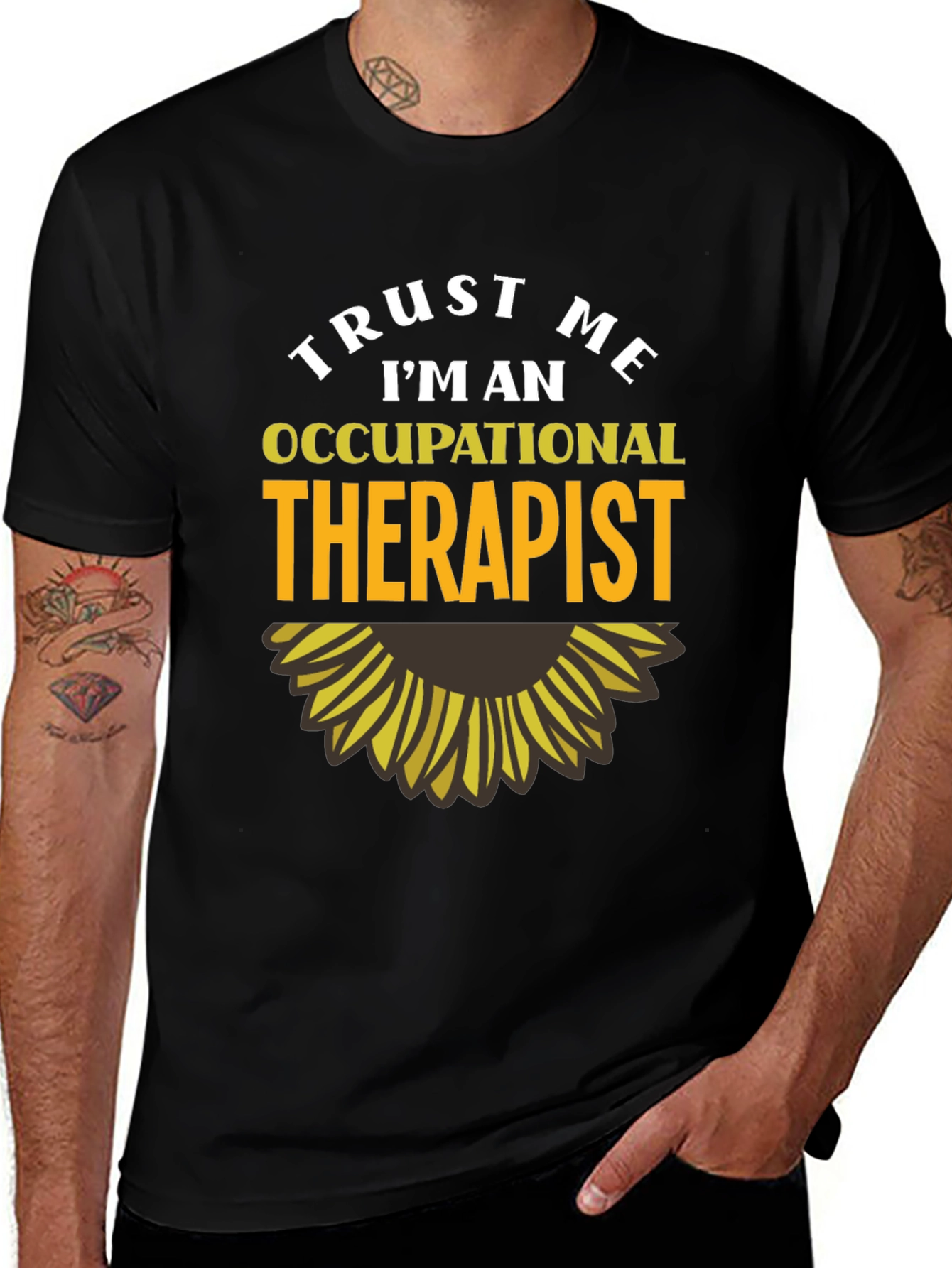 Variant 9 of Trust Me I'm An Occupational Therapist Black T-Shirt