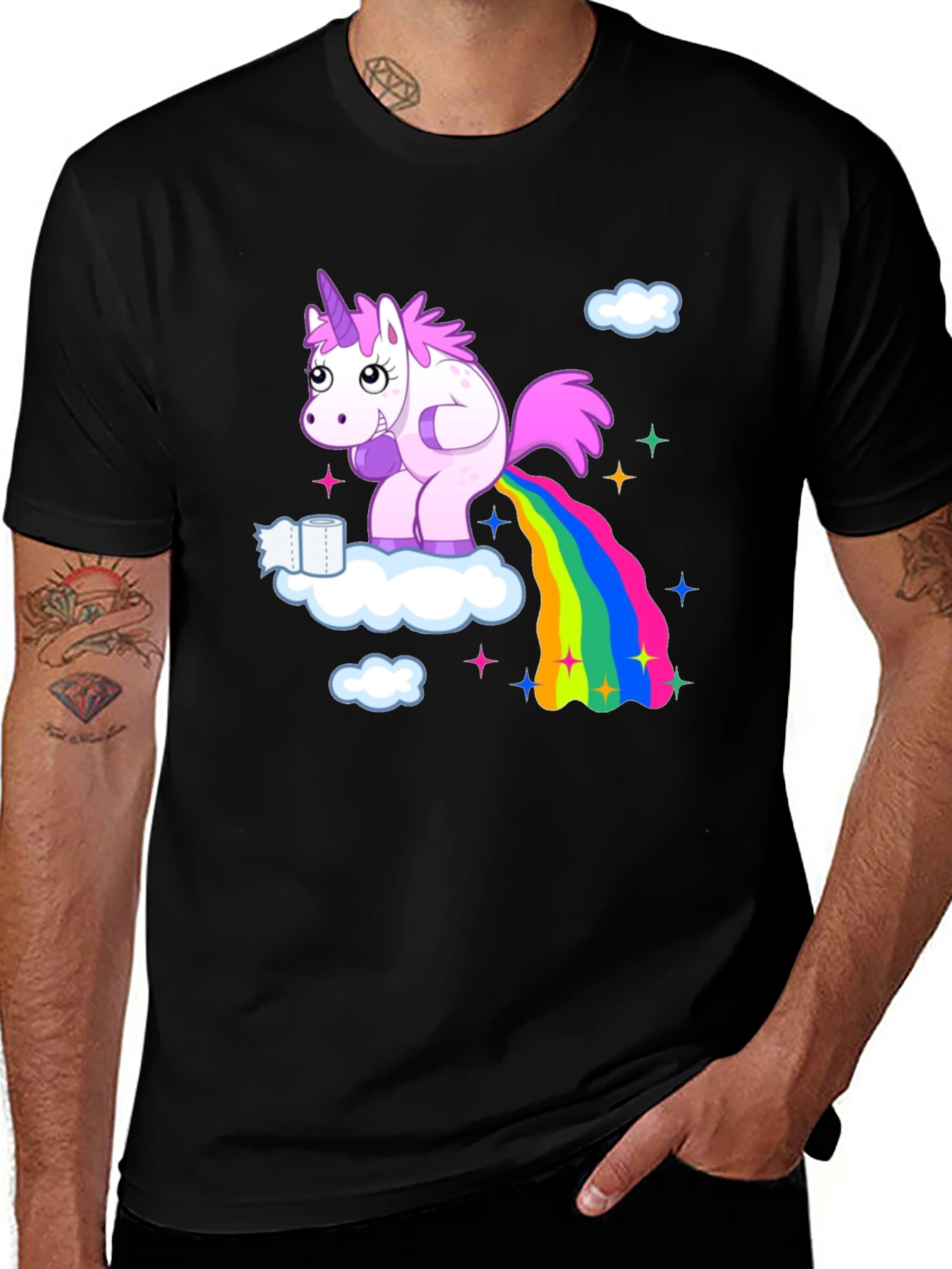 Variant 9 of Unicorn Rainbow Humor T-Shirt