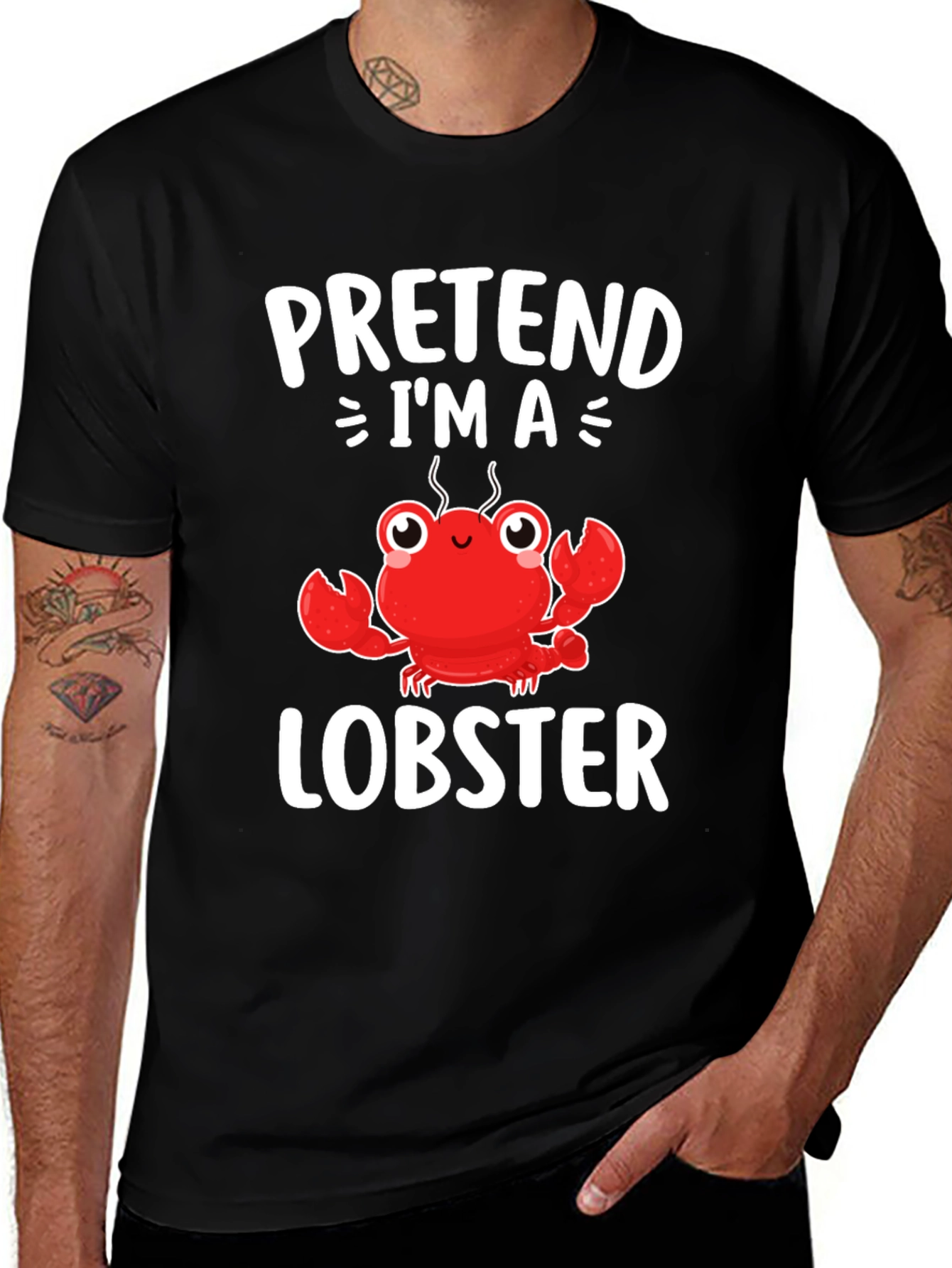 Variant 21 of Pretend I'm A Lobster T-Shirt - Funny Costume Tee