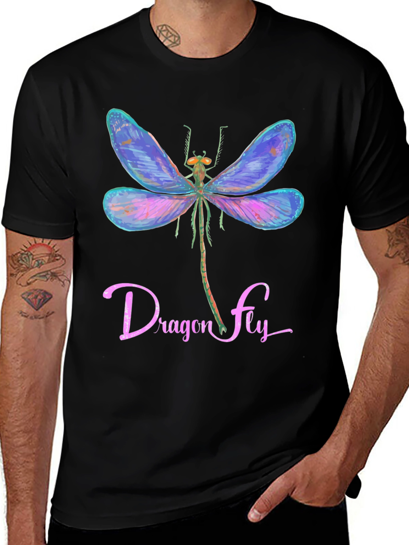 Variant 20 of Dragonfly Graphic Tee - Unique & Stylish