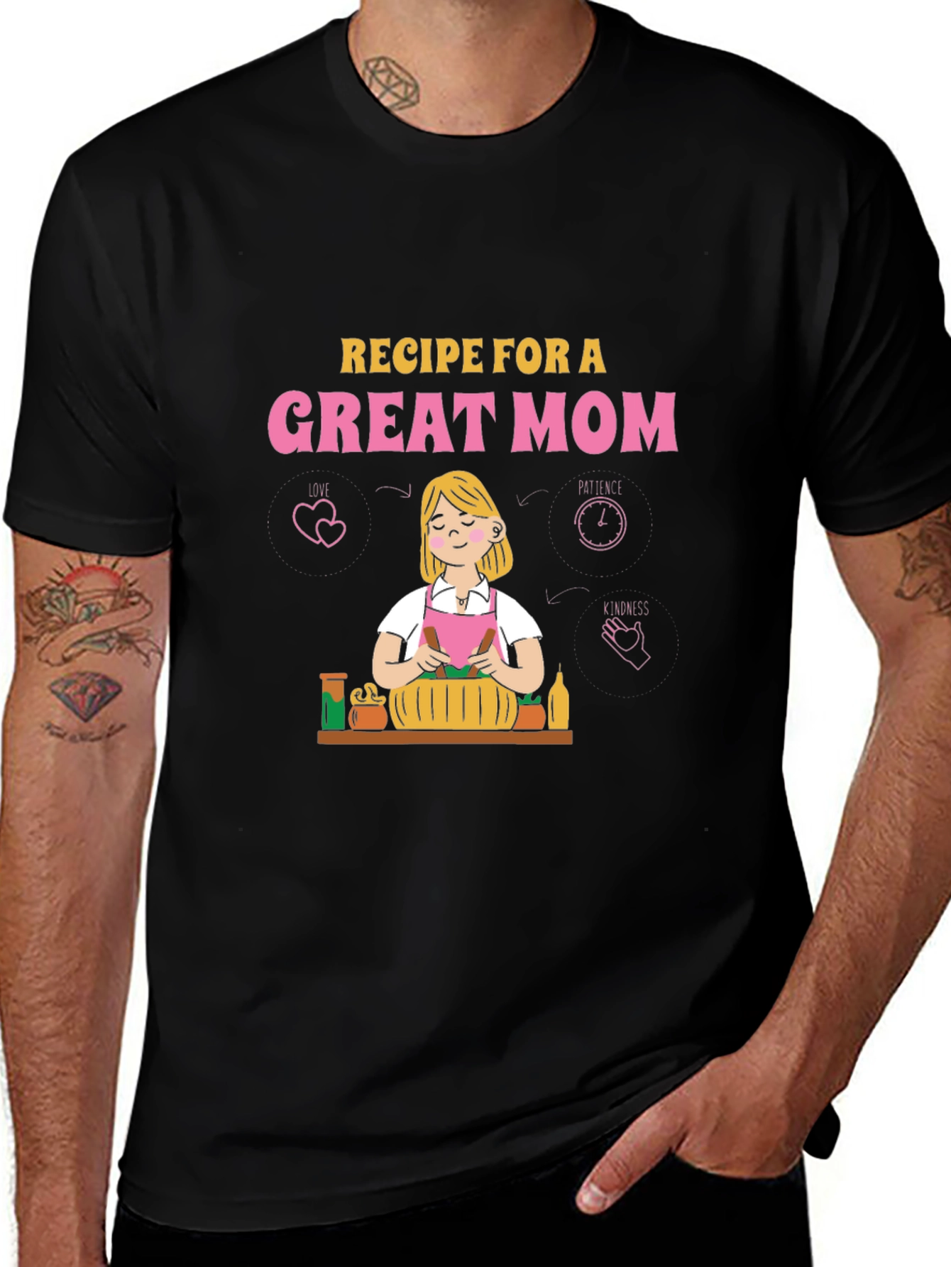 Variant 6 of Recipe for a Great Mom Graphic T-Shirt