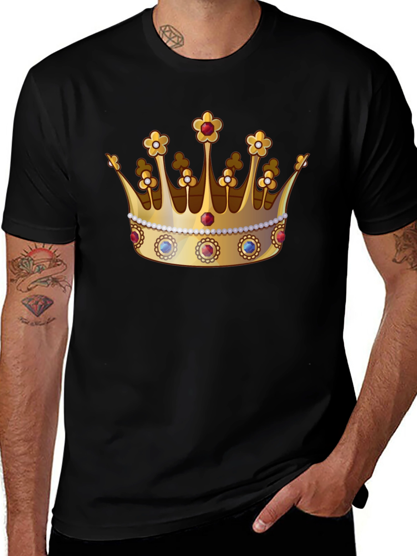 Variant 2 of Crown Graphic Tee - Royal Style