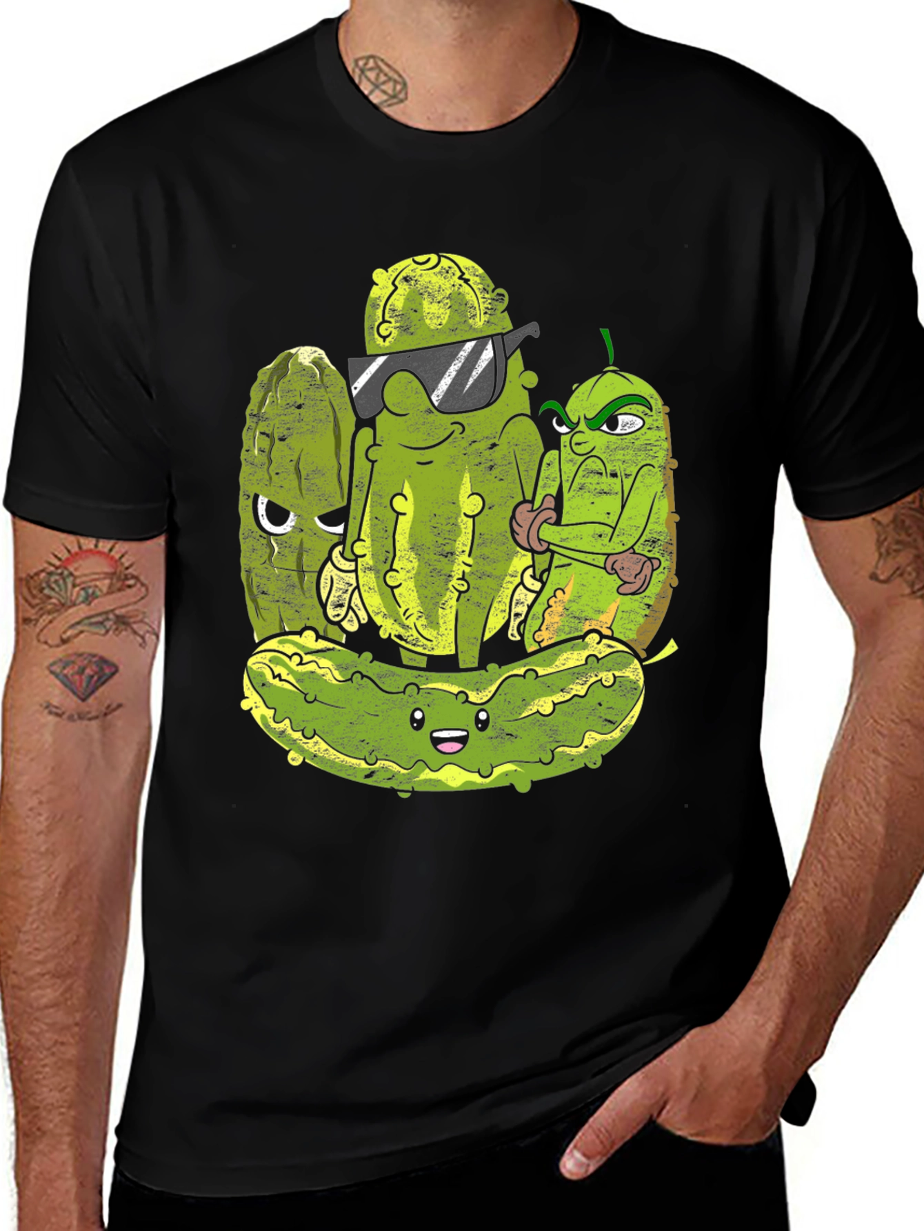 Pickle Gang T-Shirt - Cool Cartoon Design