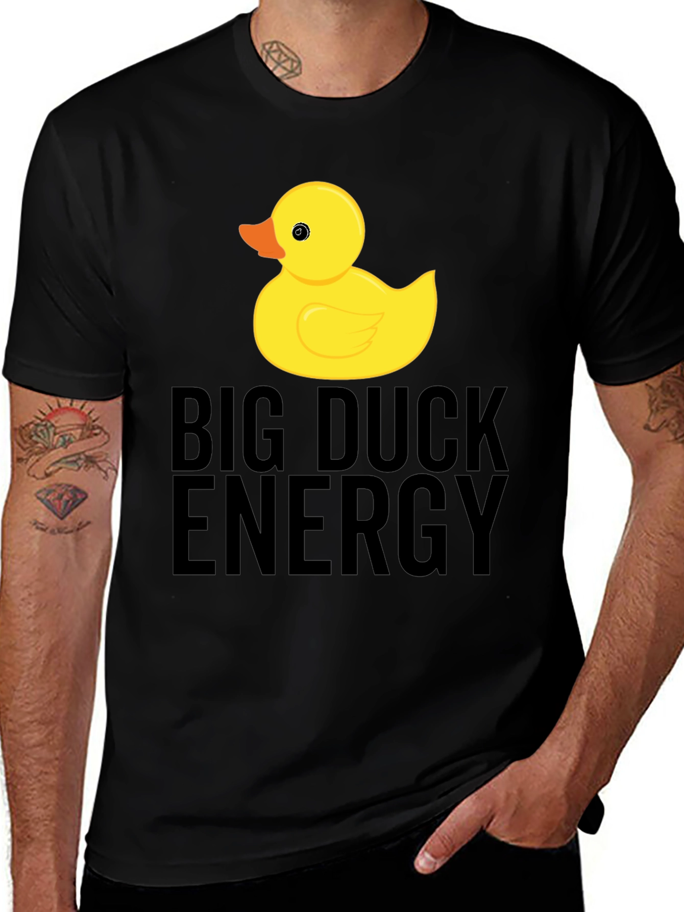 Variant 28 of Big Duck Energy Black T-Shirt