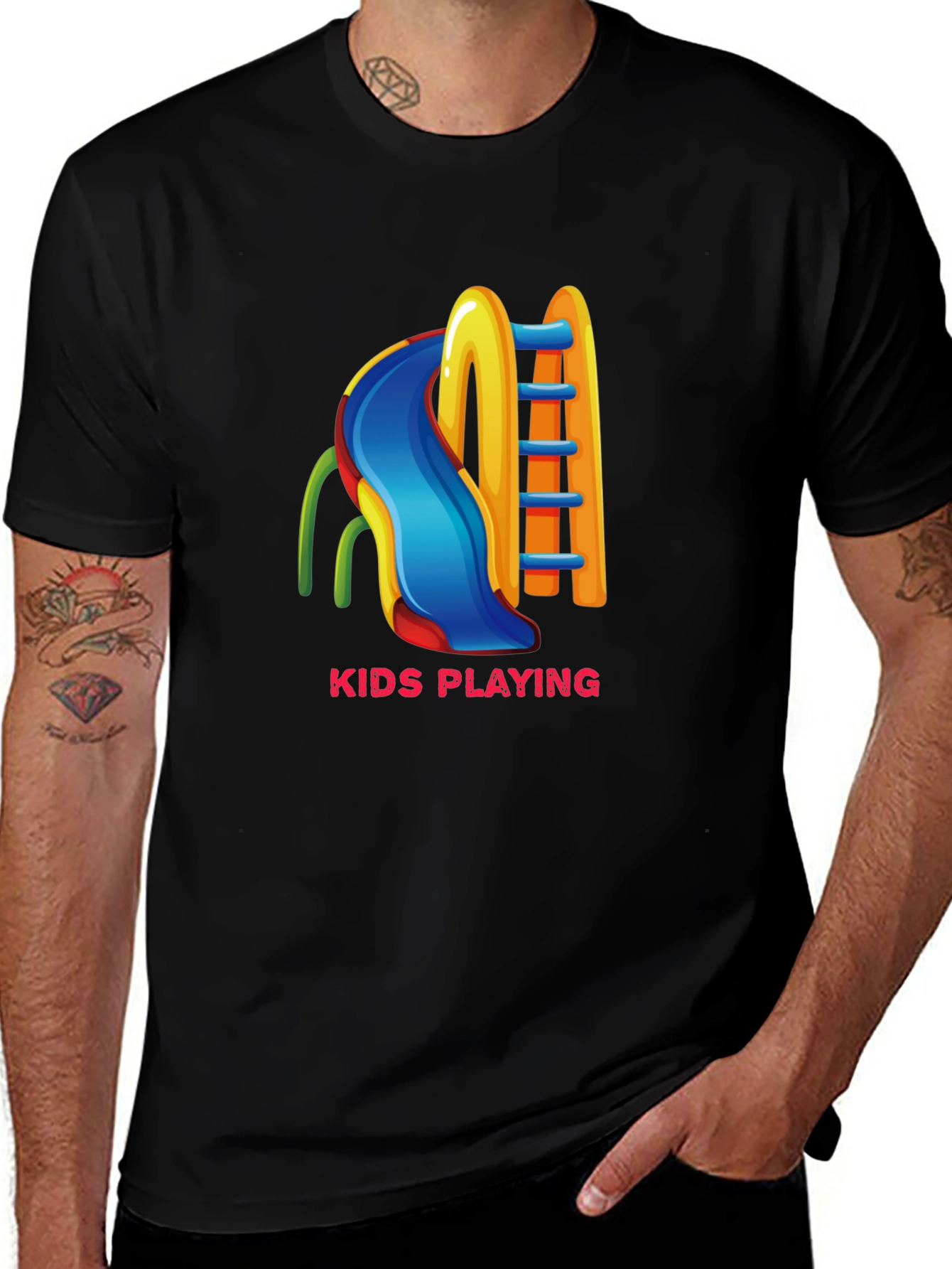 Variant 13 of Kids Playing Slide T-Shirt