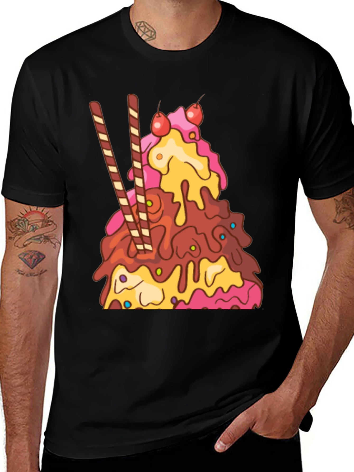 Variant 23 of Ice Cream Sundae T-Shirt - Sweet Treat Tee