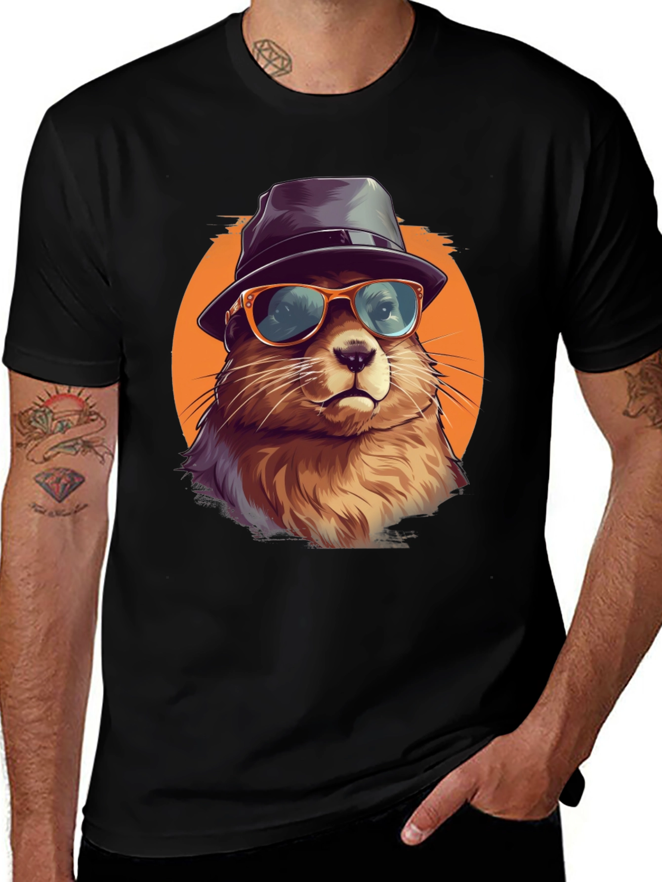 Variant 14 of Cool Otter Graphic Tee