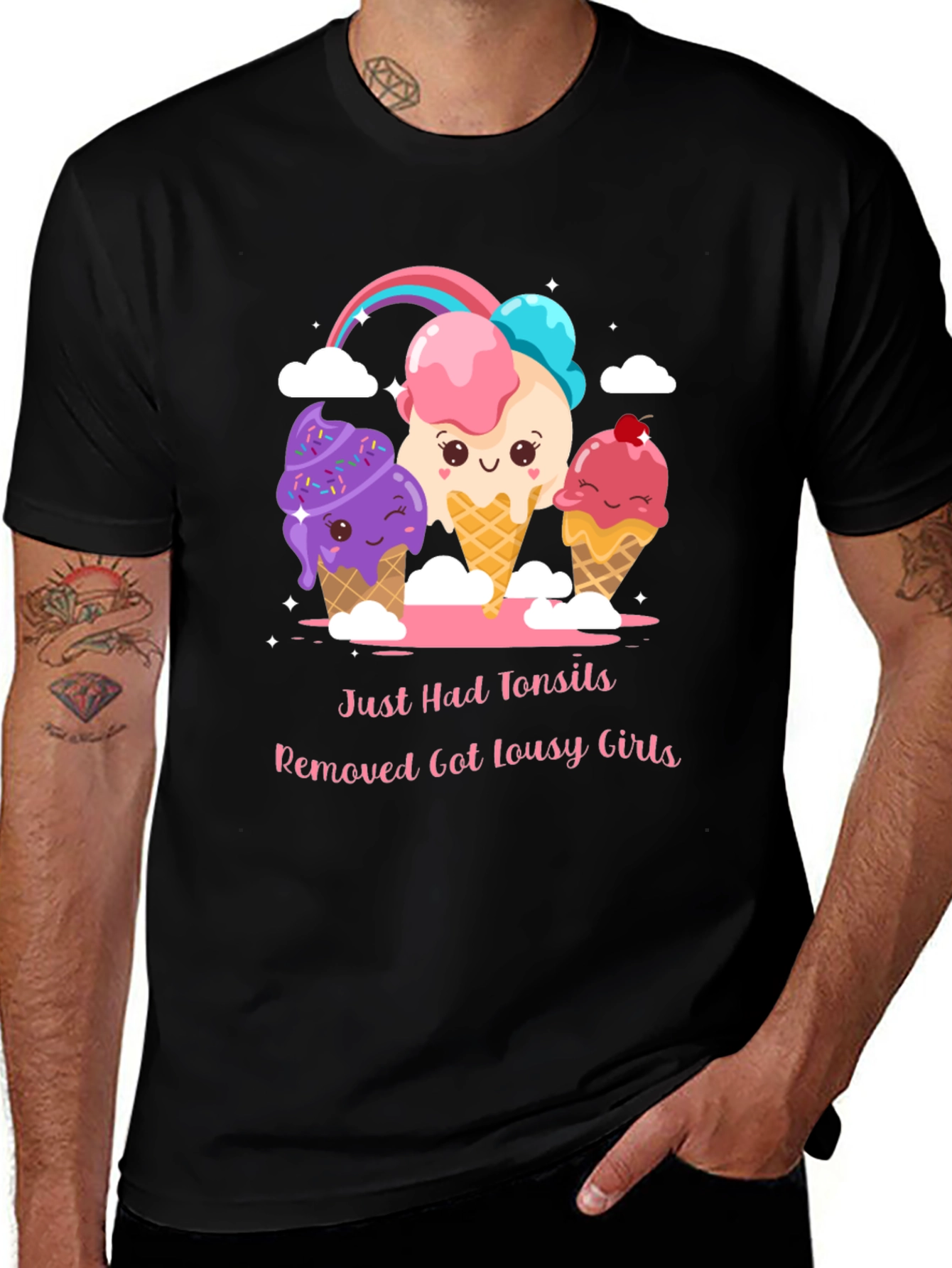 Variant 8 of Ice Cream Kawaii Graphic T-Shirt