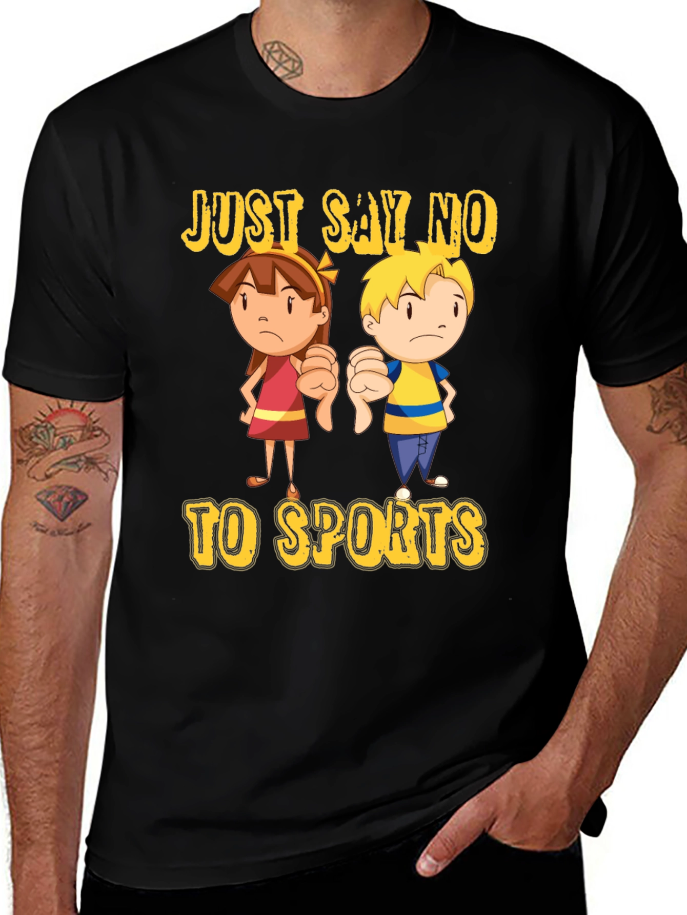 Variant 14 of Just Say No to Sports T-Shirt