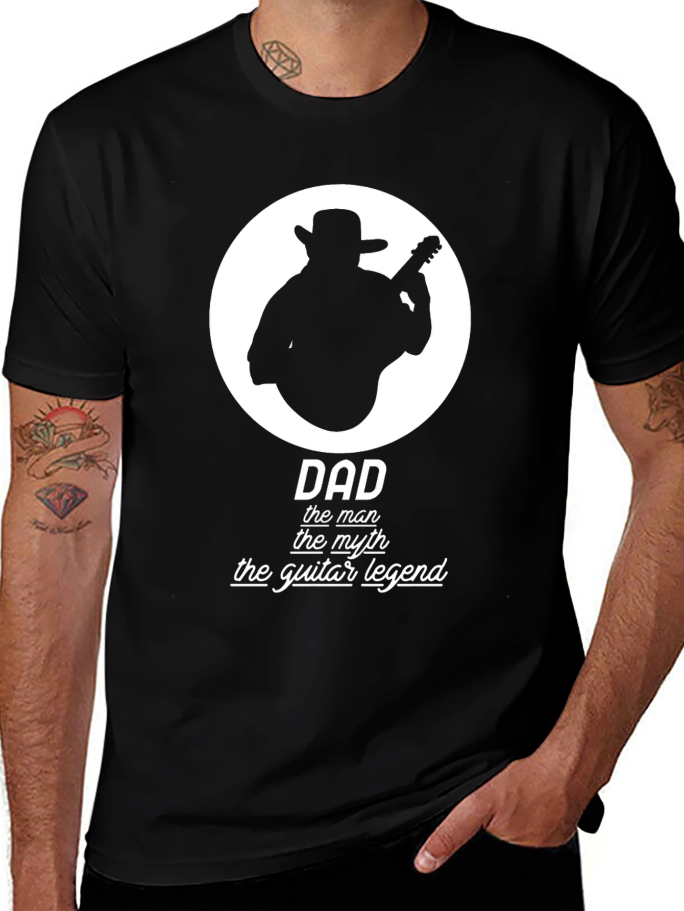 Variant 24 of Dad Guitar Legend T-Shirt - Black