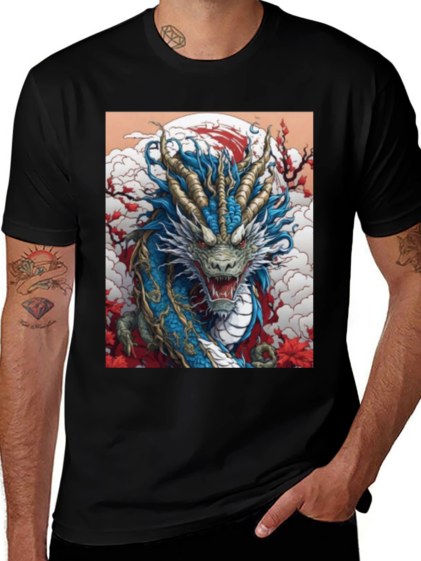 Variant 16 of Dragon Graphic Tee - Bold Art T-Shirt