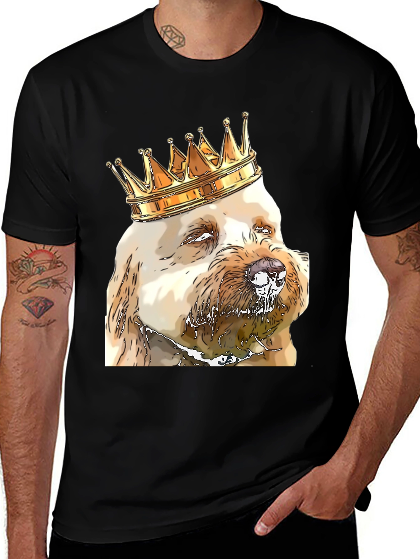 Variant 17 of King Dog Tee - Funny Pet Humor T-Shirt
