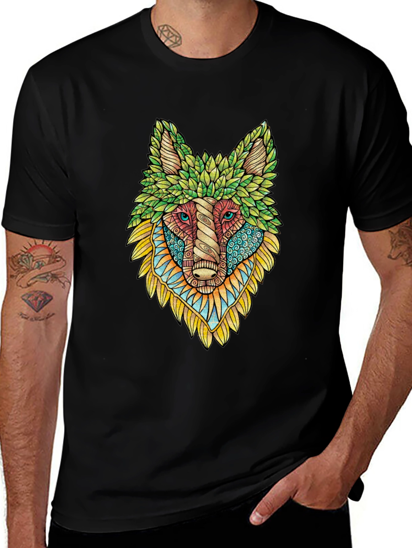 Variant 30 of Wolf Art Graphic Tee - Unique Animal Design