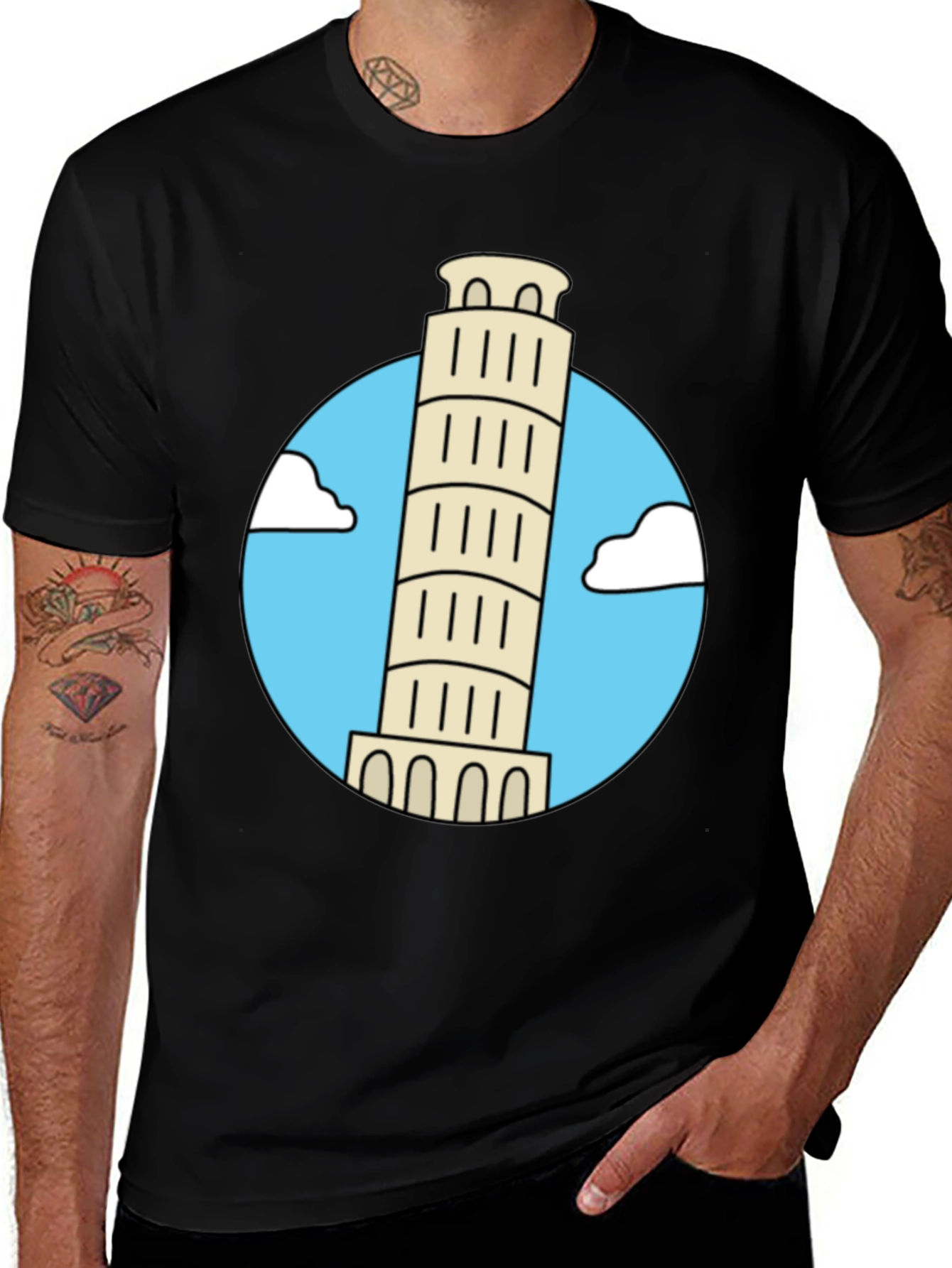 Leaning Tower Tee - Funny Tourist T-Shirt