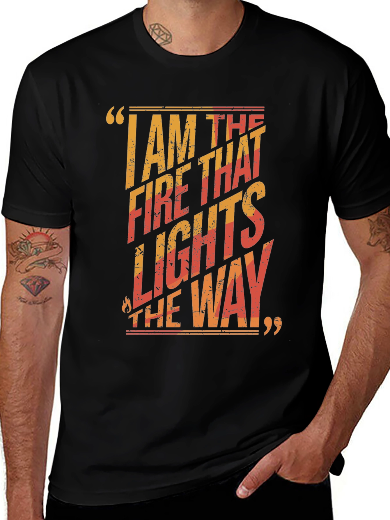 Variant 17 of I Am The Fire Graphic T-Shirt - Mens Comfort