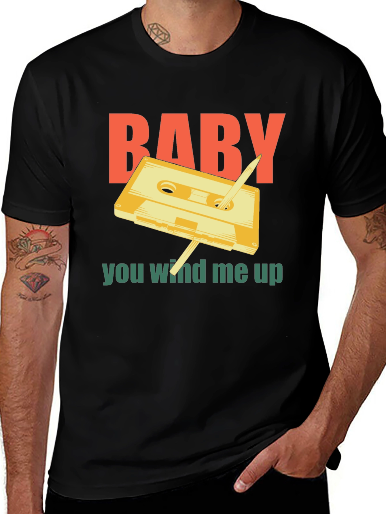 Variant 11 of Retro Cassette Tape 'Baby' Graphic Tee
