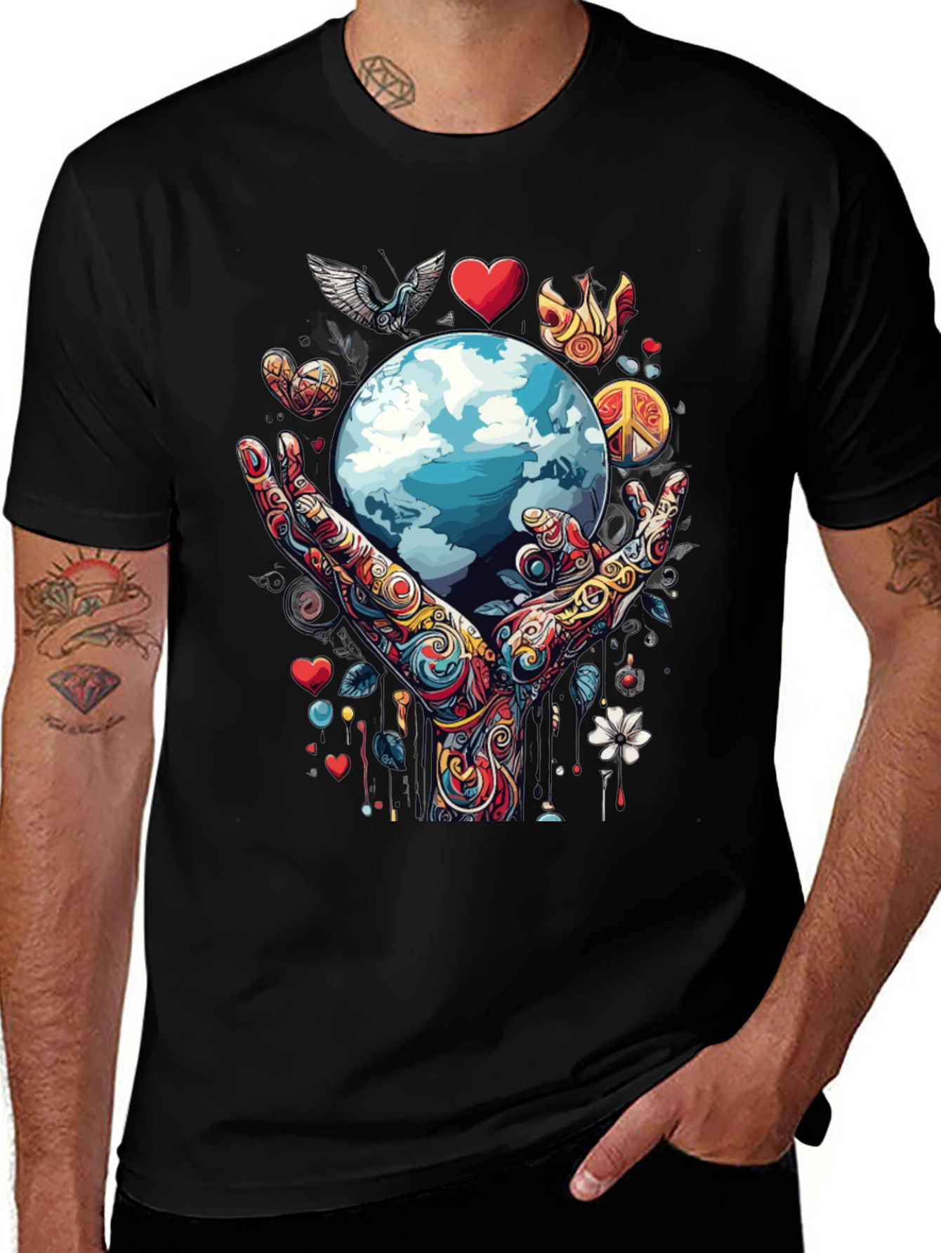 Variant 17 of Global Peace Graphic T-Shirt