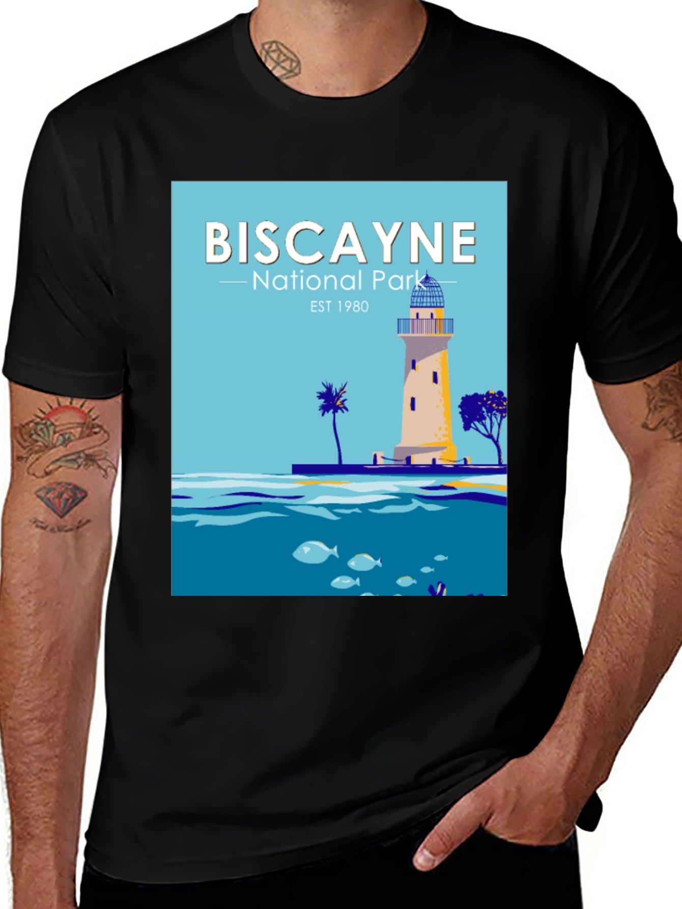 Biscayne National Park T-Shirt - Lighthouse Design