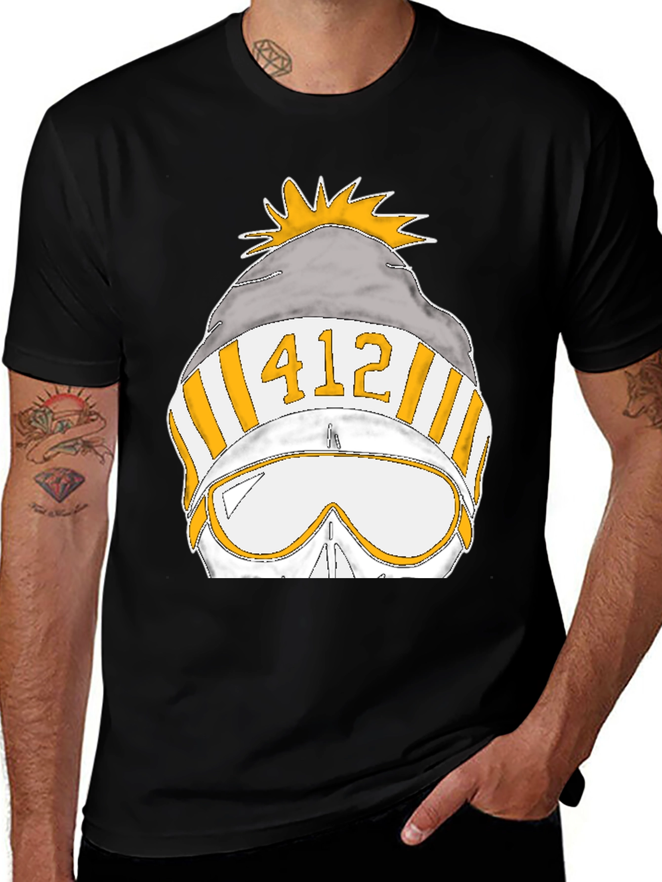 412 Ski Helmet Graphic Tee