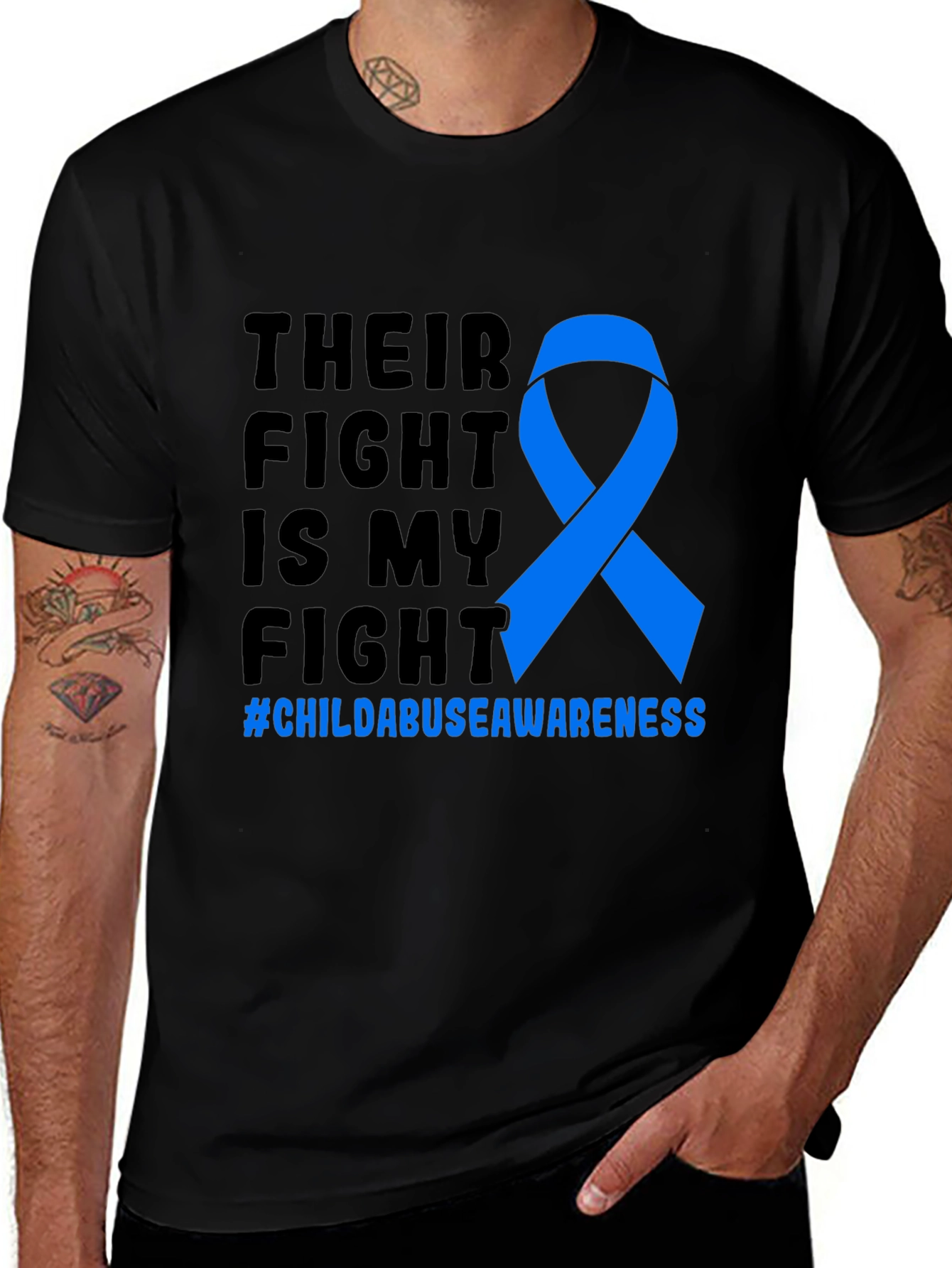 Child Abuse Awareness Ribbon T-Shirt