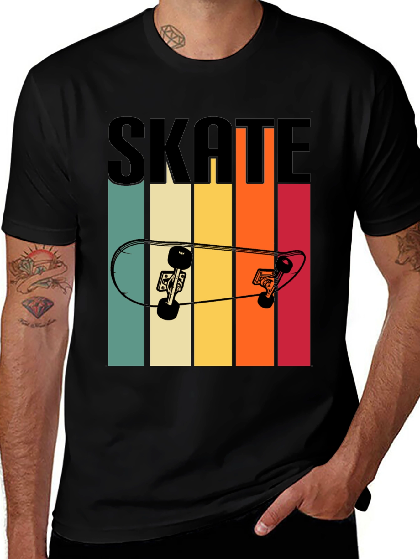 Variant 3 of Retro Skate T-Shirt - Vintage Skateboard Design