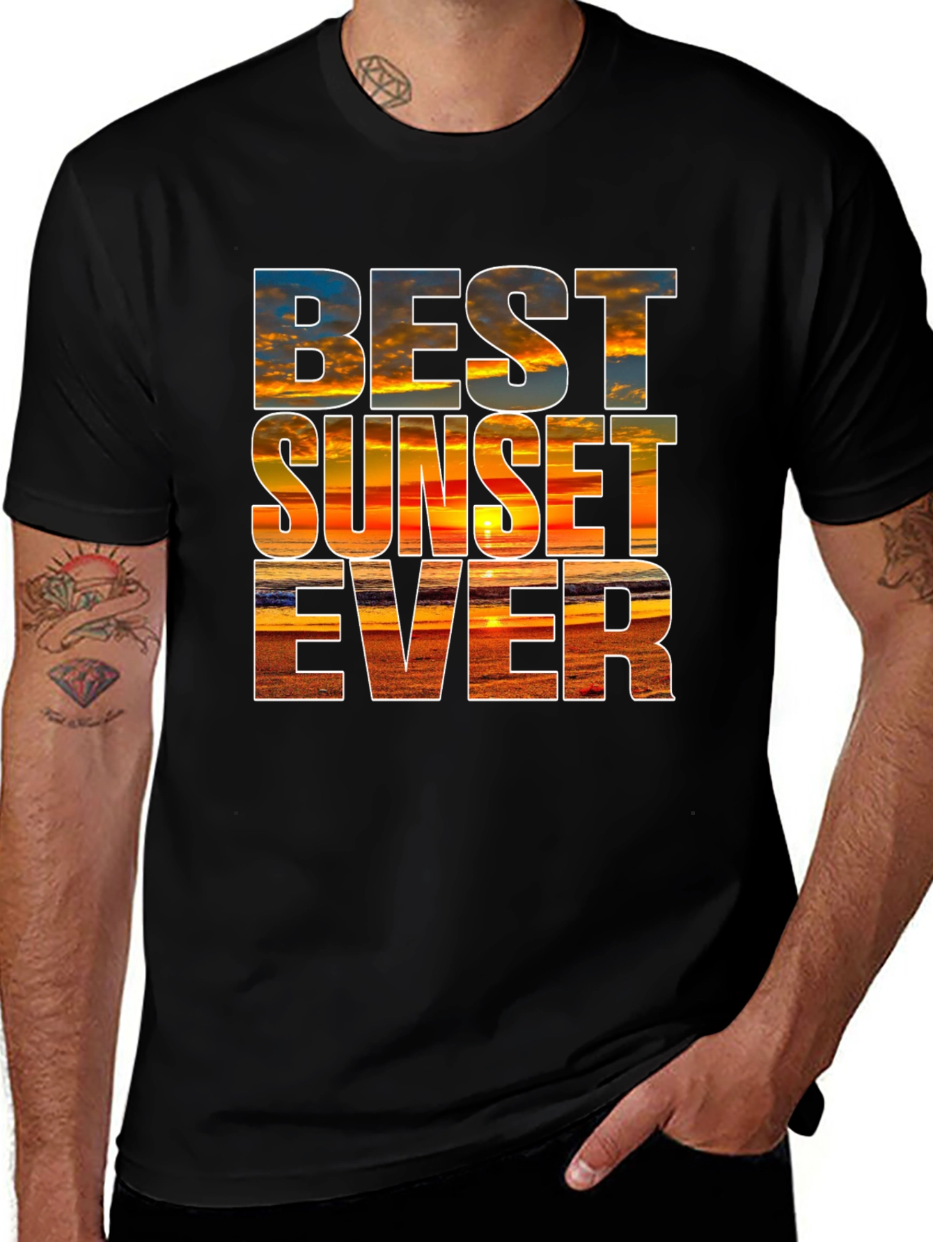 Variant 23 of Best Sunset Ever Graphic Tee