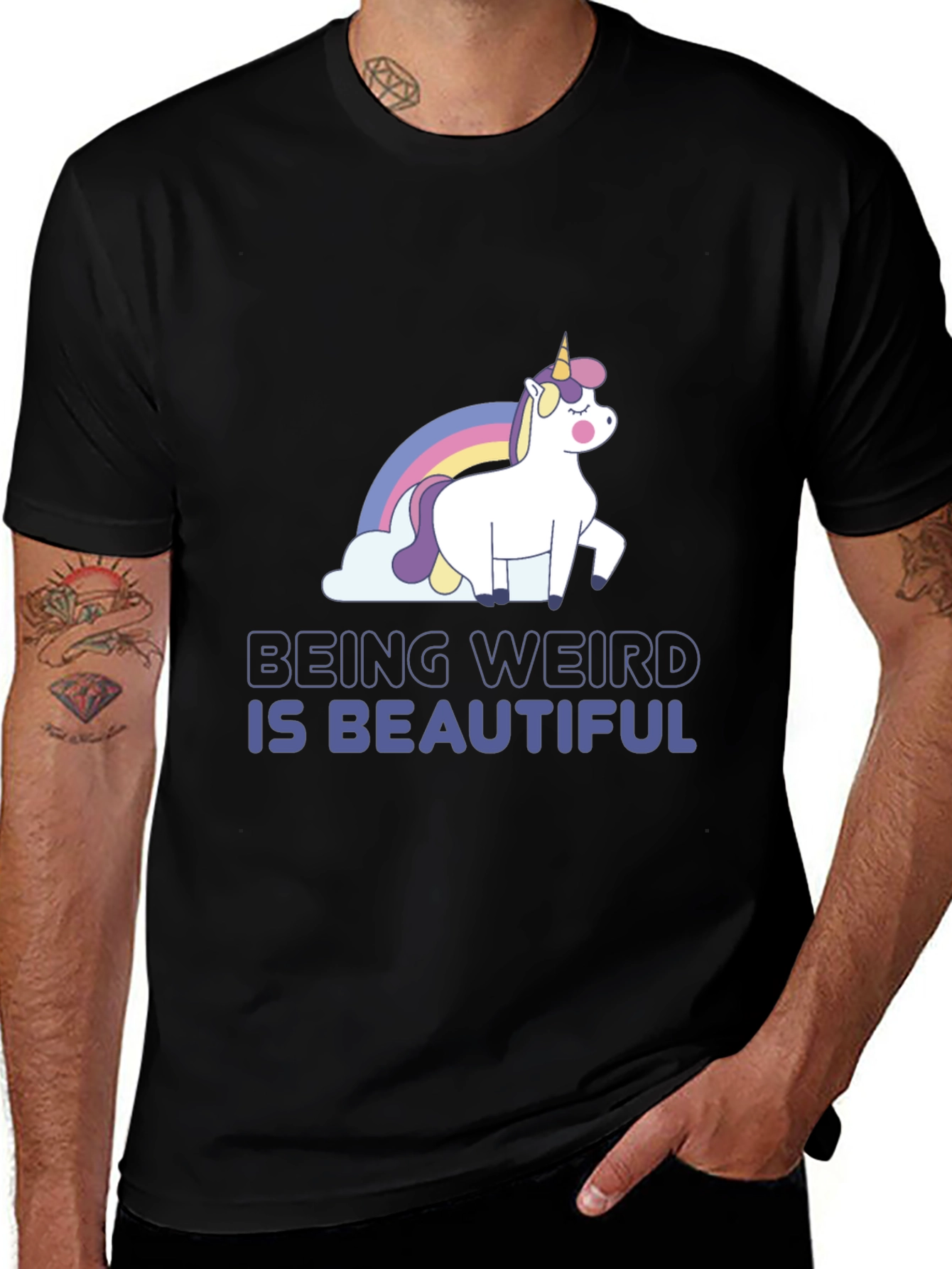 Unicorn 'Being Weird' Graphic Tee