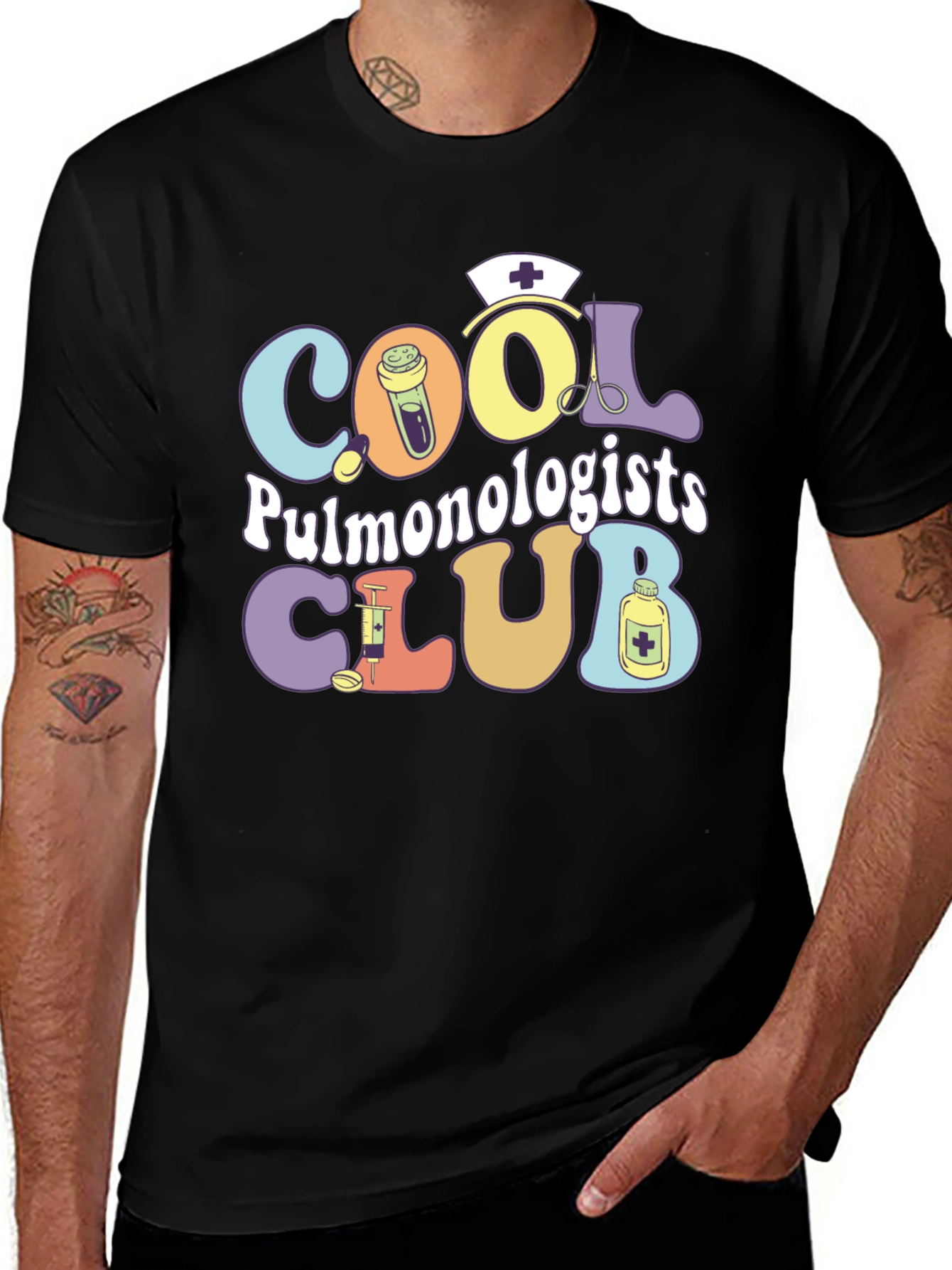 Variant 25 of Cool Pulmonologists Club Graphic T-Shirt