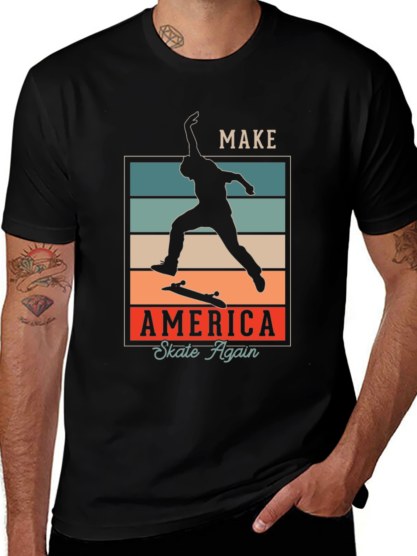 Variant 9 of Make America Skate Again T-Shirt