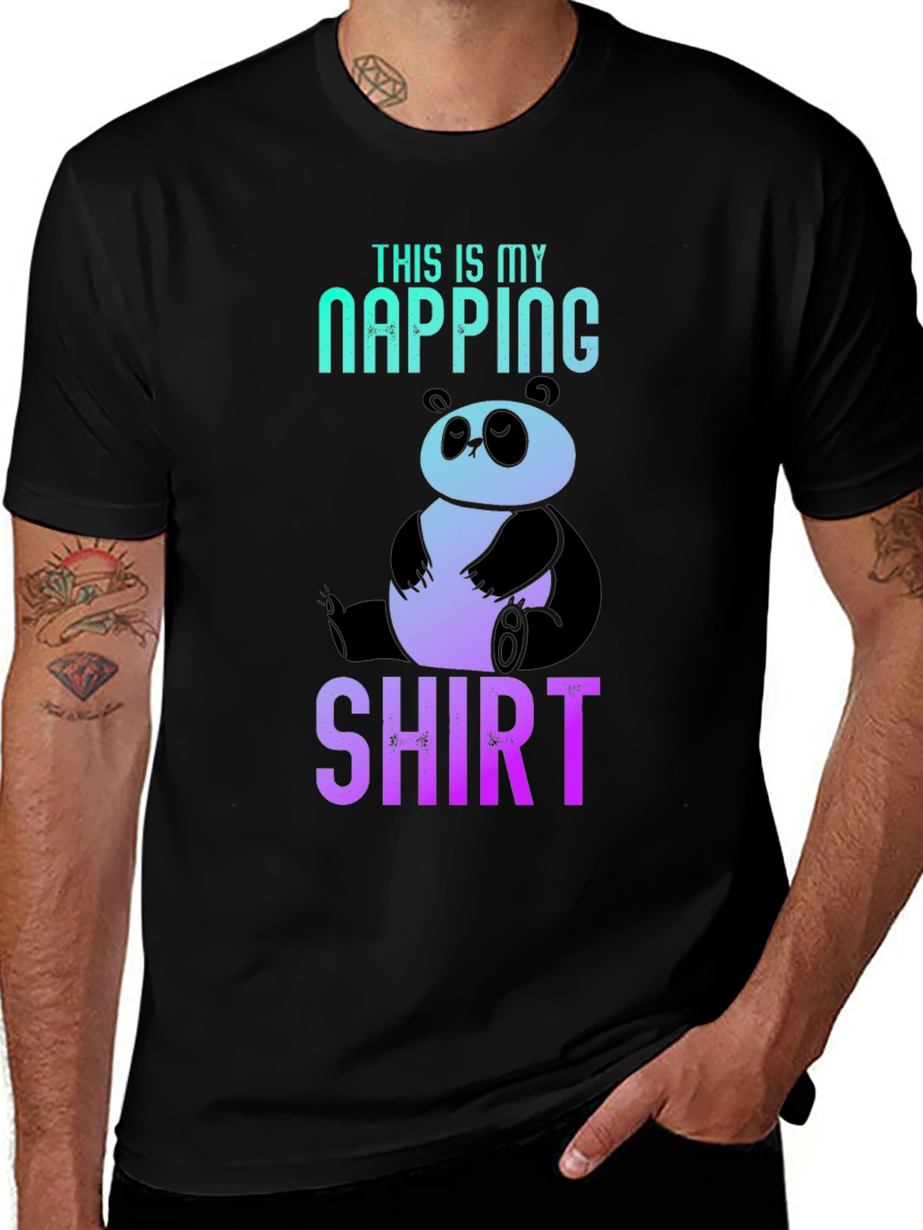 Napping Panda T-Shirt - Funny Sleep Shirt