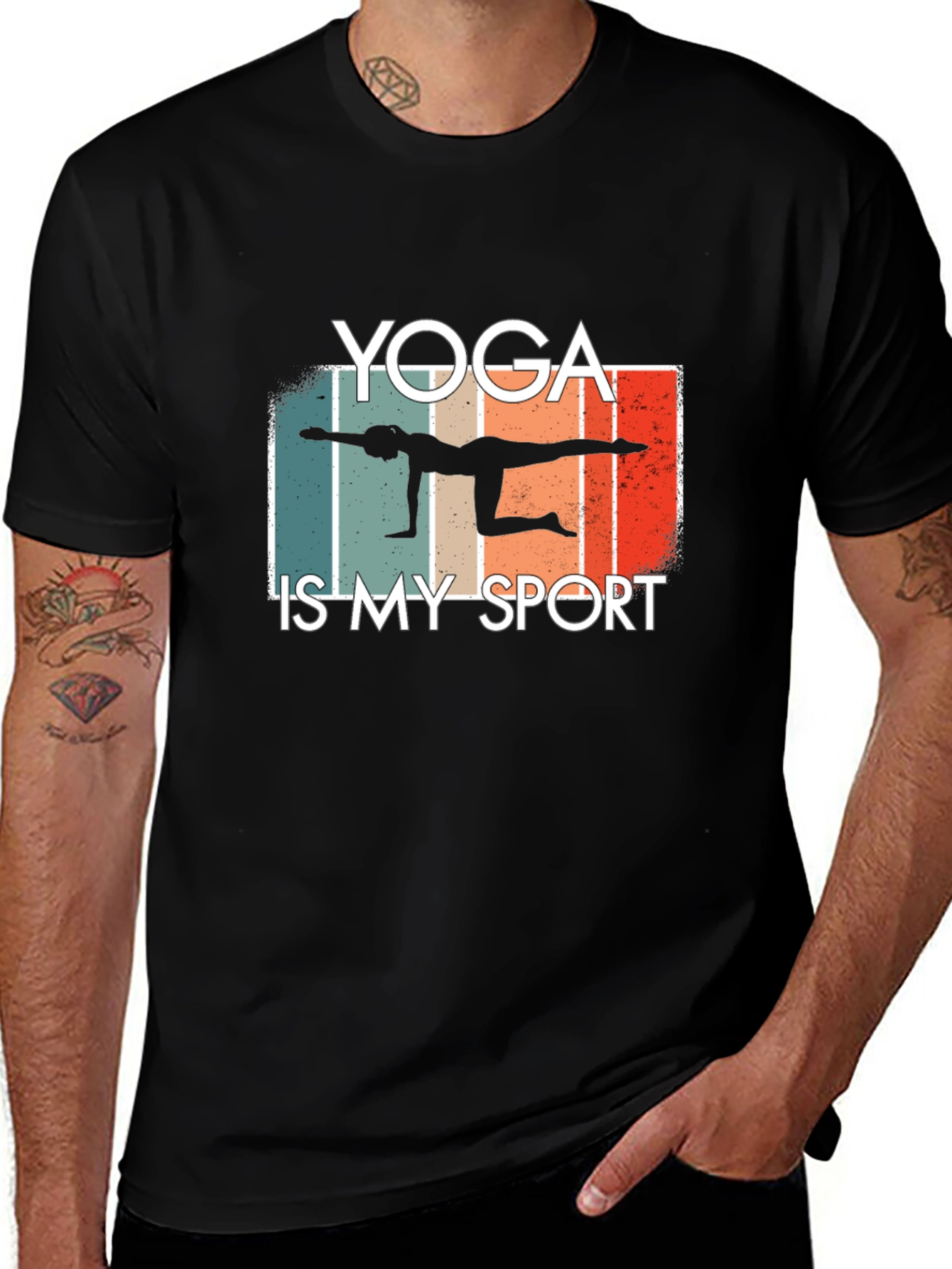 Variant 29 of Yoga is My Sport T-Shirt Black