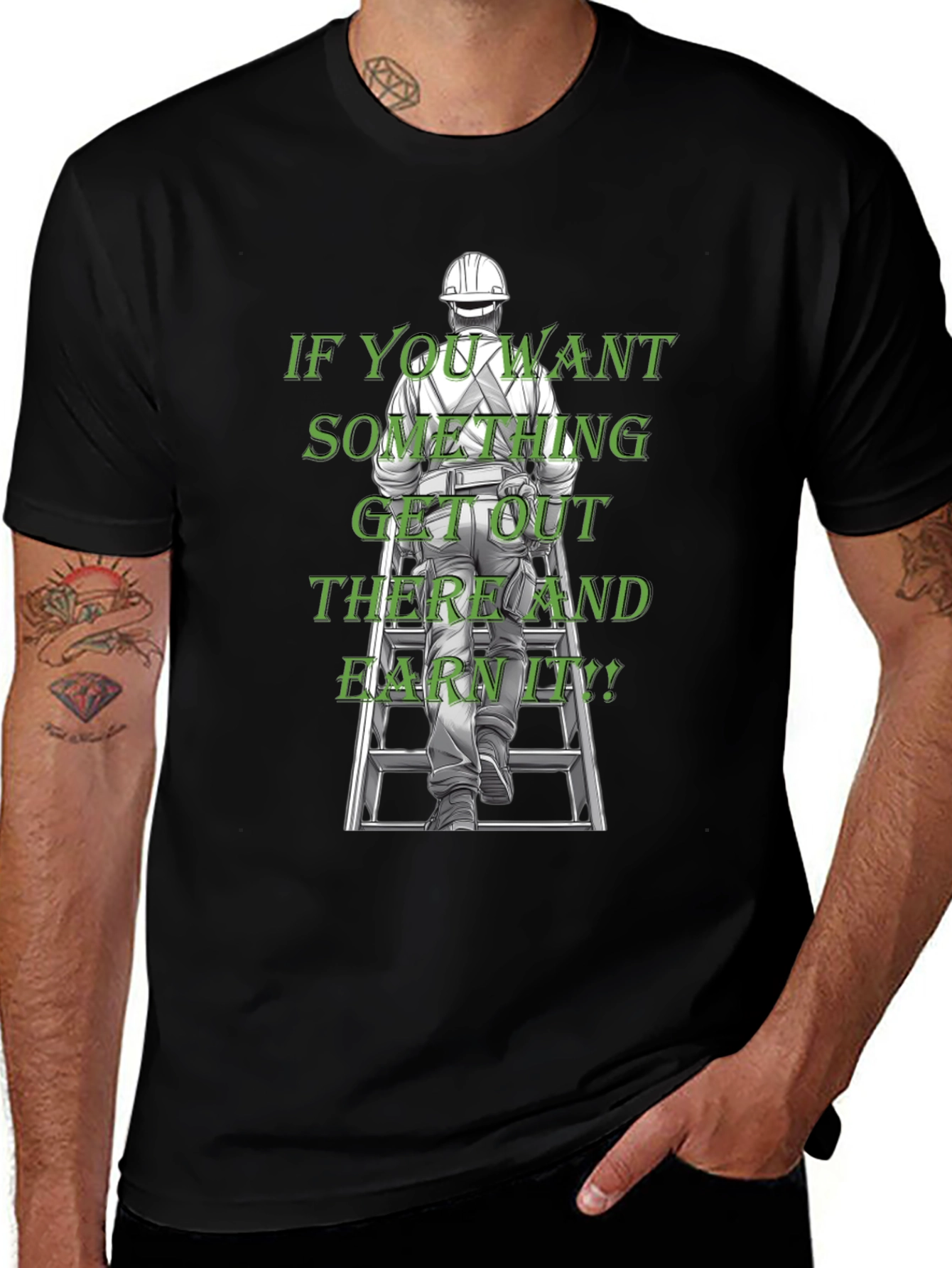 Variant 5 of Motivational Graphic Tee - Earn It