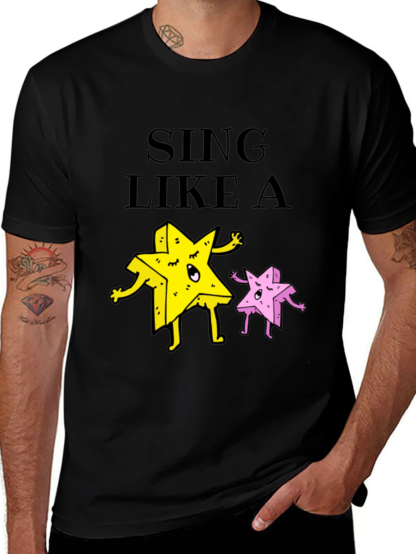 Variant 7 of Sing Like A Star Funny Graphic Tee