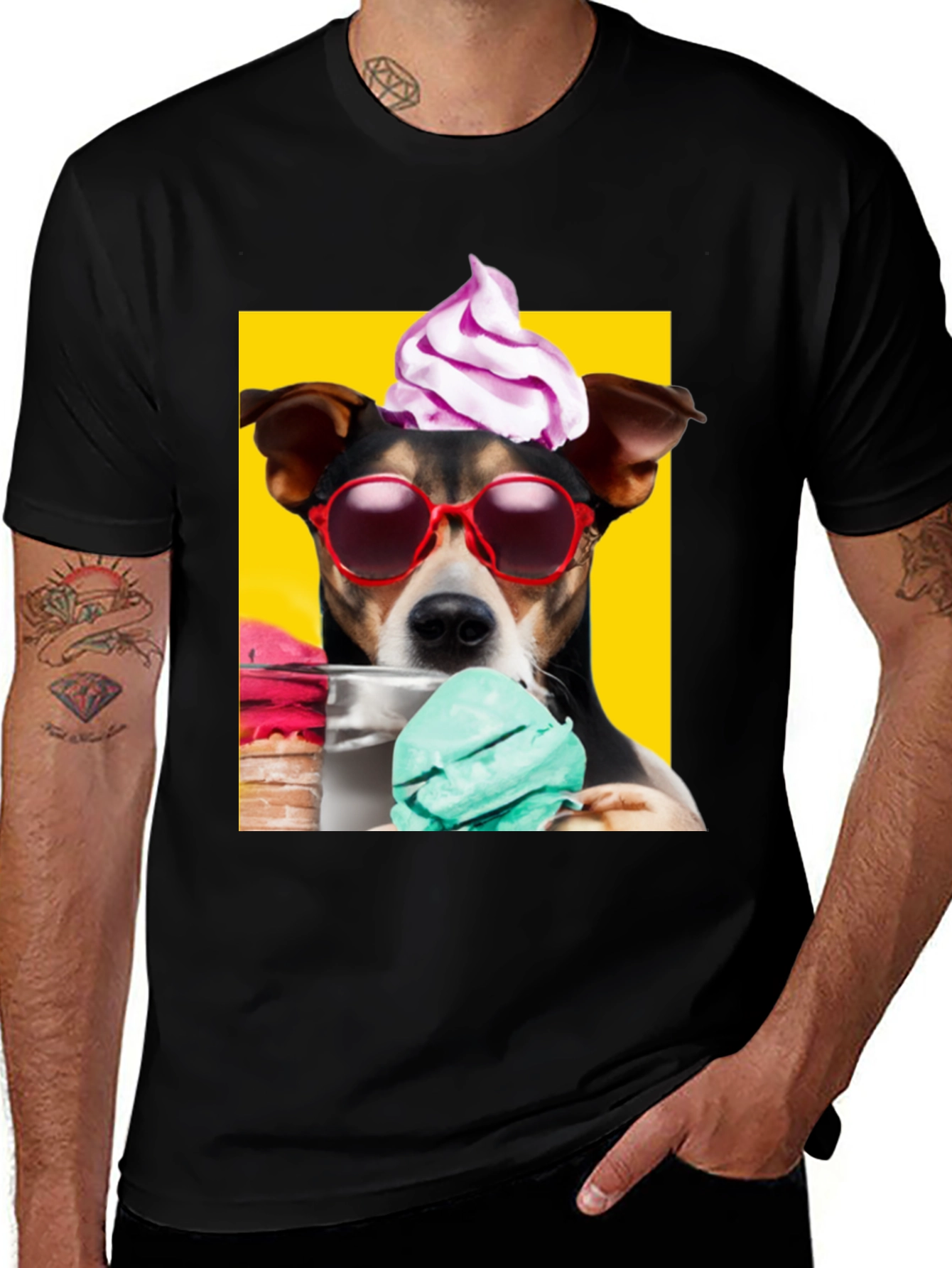 Variant 5 of Cool Dog Ice Cream Graphic Tee