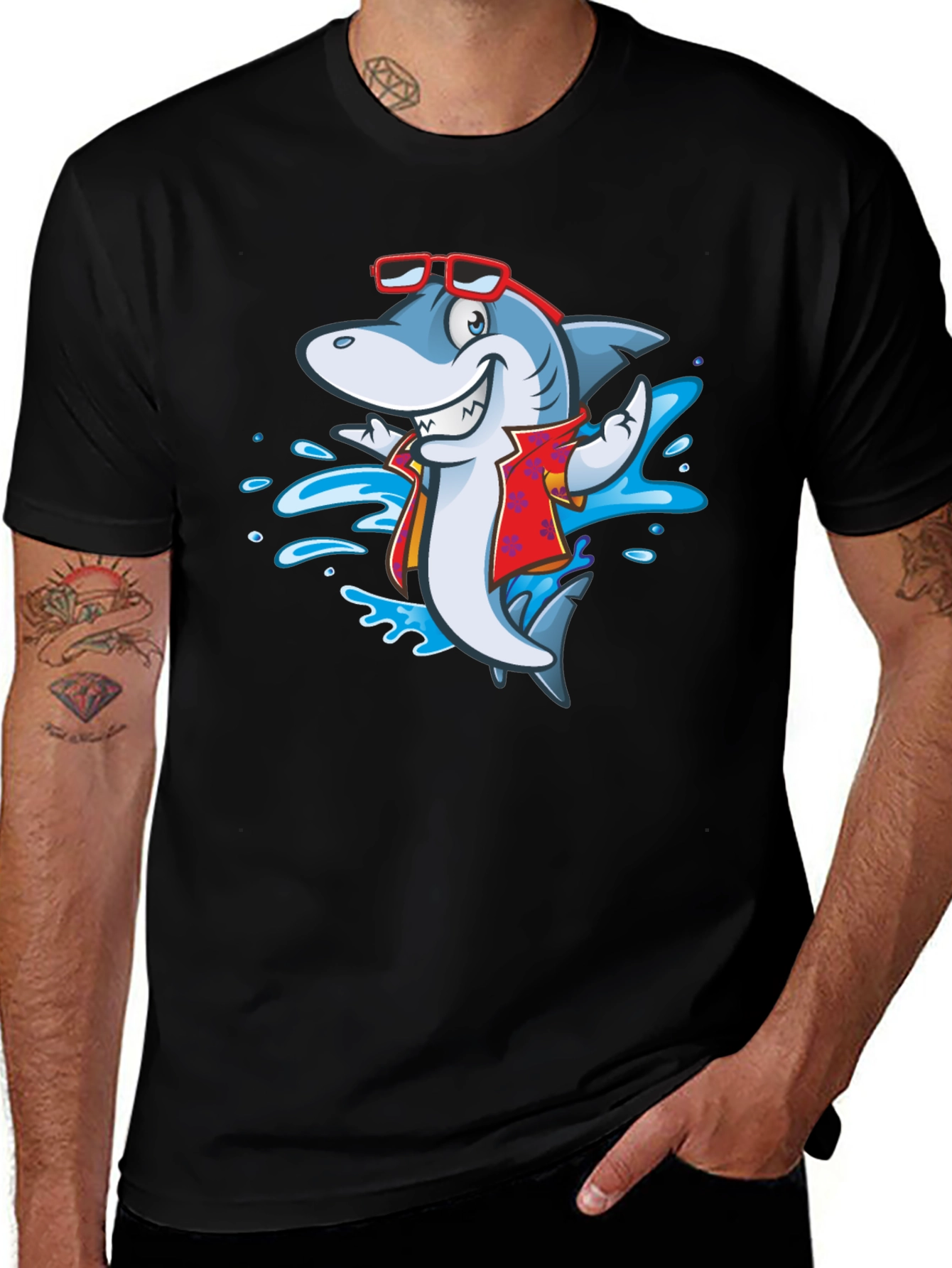 Variant 3 of Cool Shark T-Shirt - Vacation Mode On!