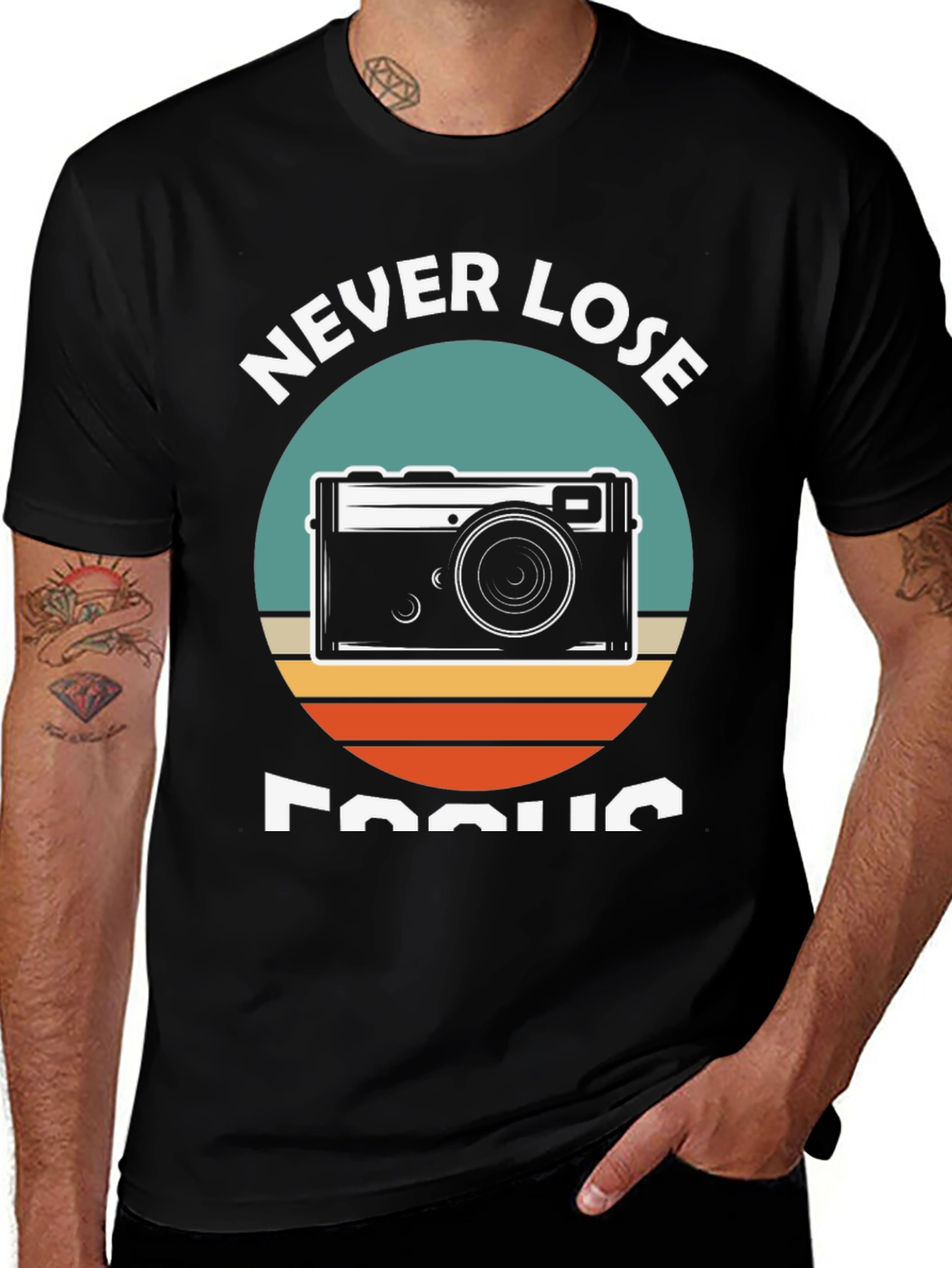 Variant 2 of Never Lose Focus Camera Graphic T-Shirt