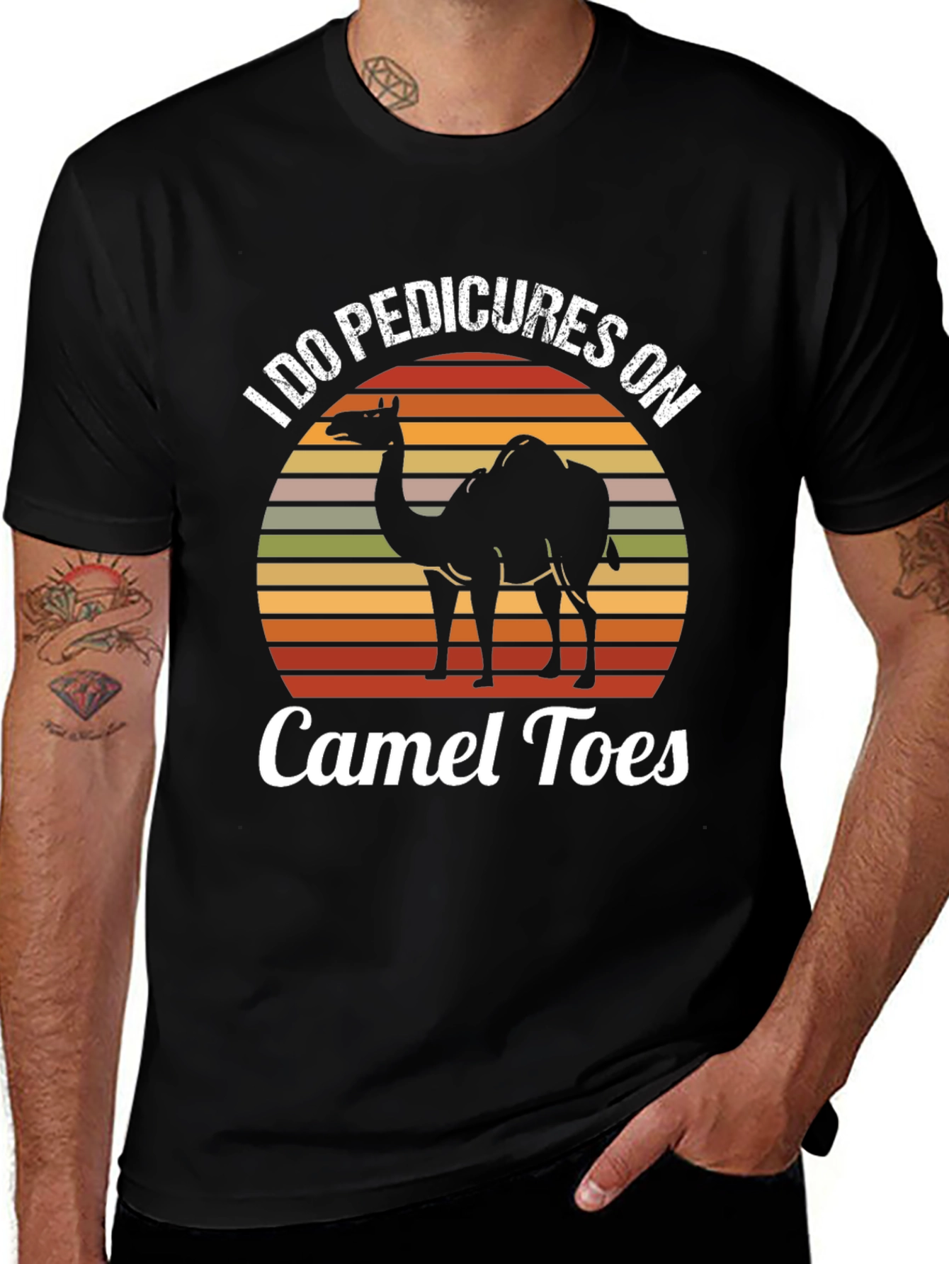 Variant 16 of Funny Camel Toes T-Shirt - I Do Pedicures On Camels