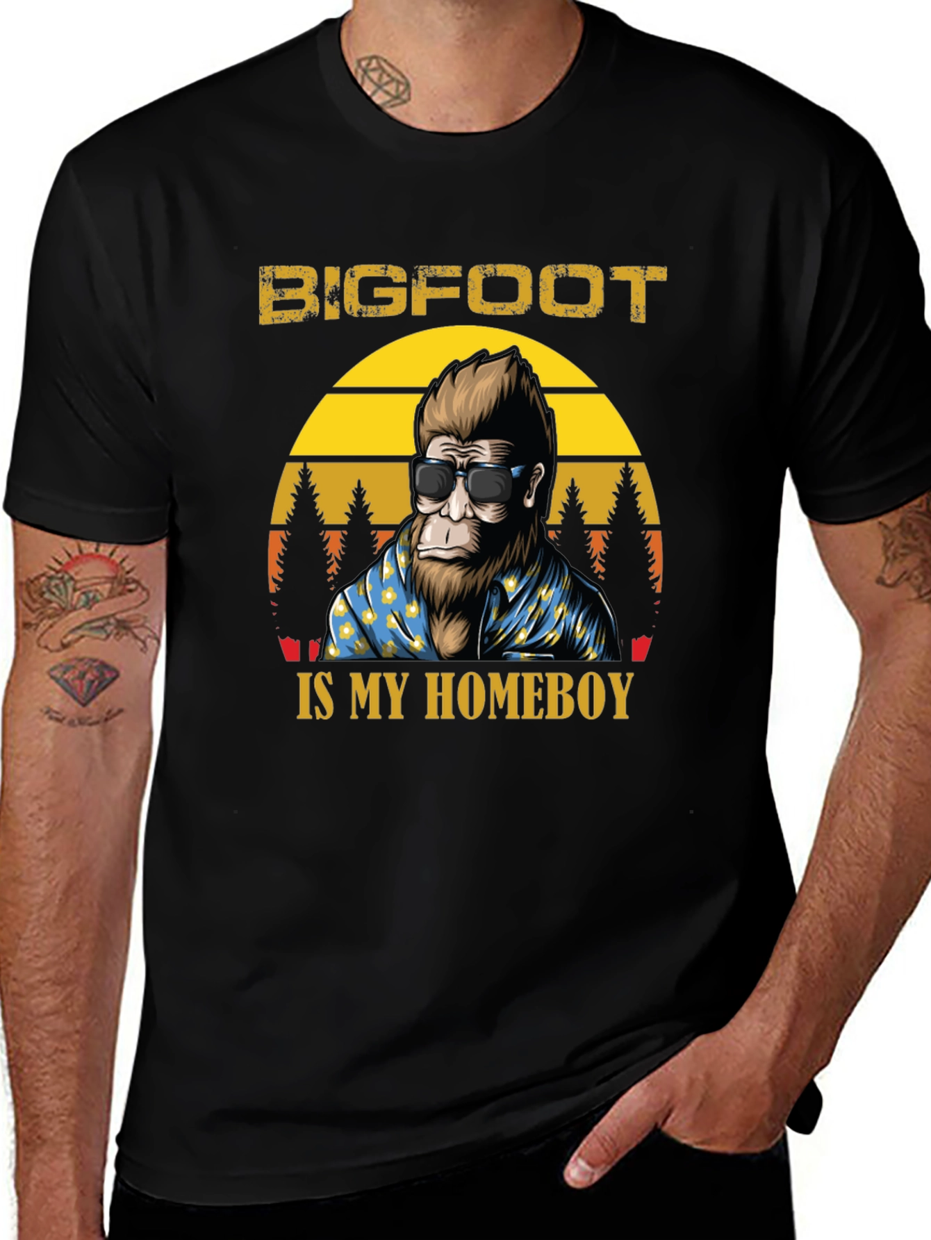 Bigfoot Homeboy Graphic T-Shirt