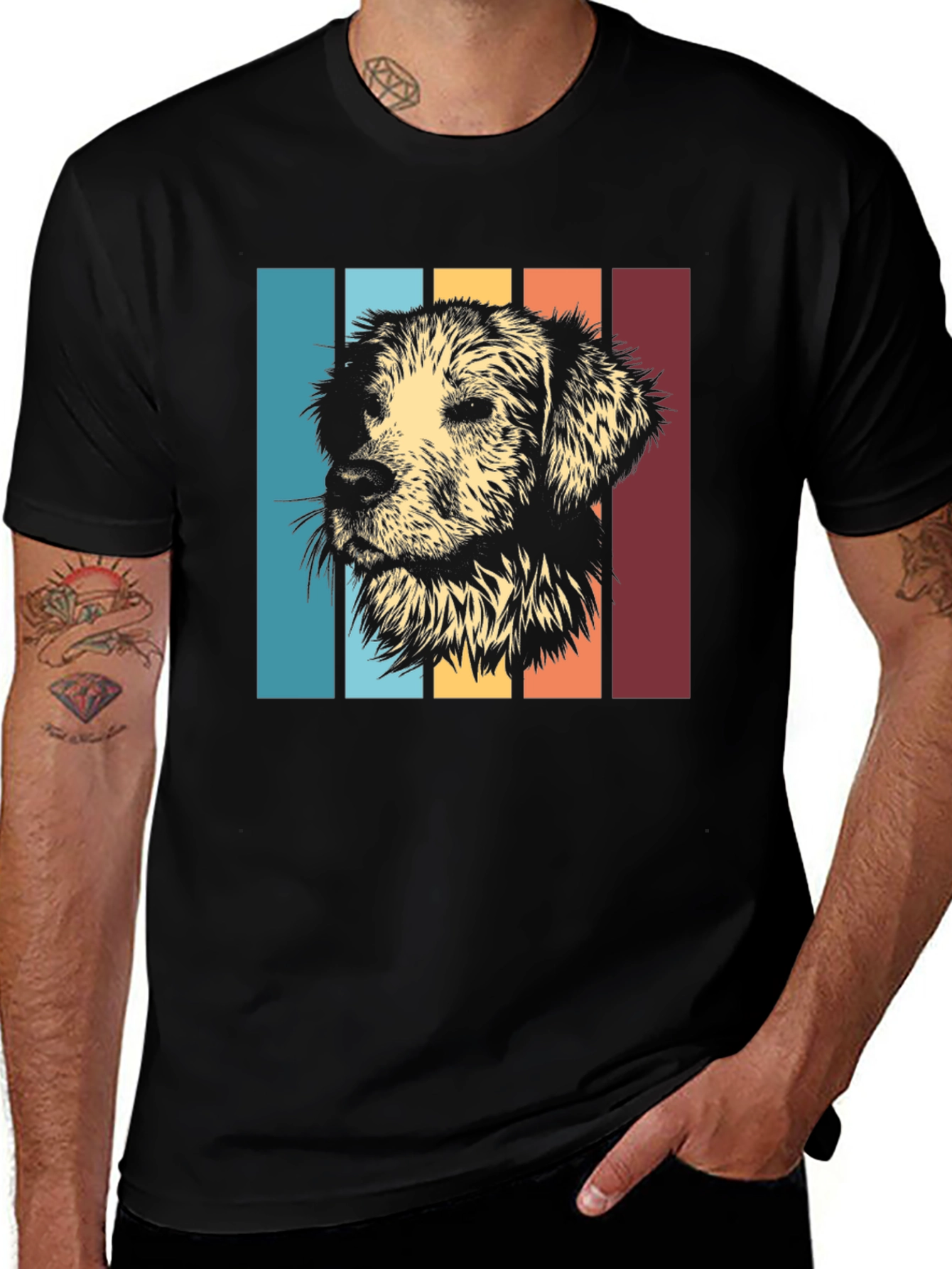 Variant 20 of Retro Golden Retriever T-Shirt