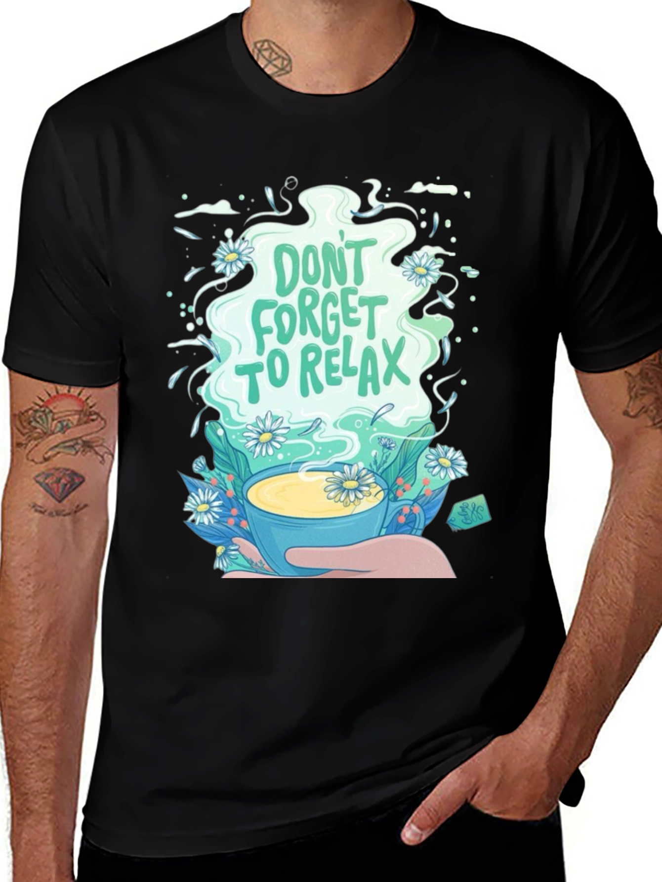 Variant 21 of Relax Tea T-Shirt - Don't Forget to Relax!