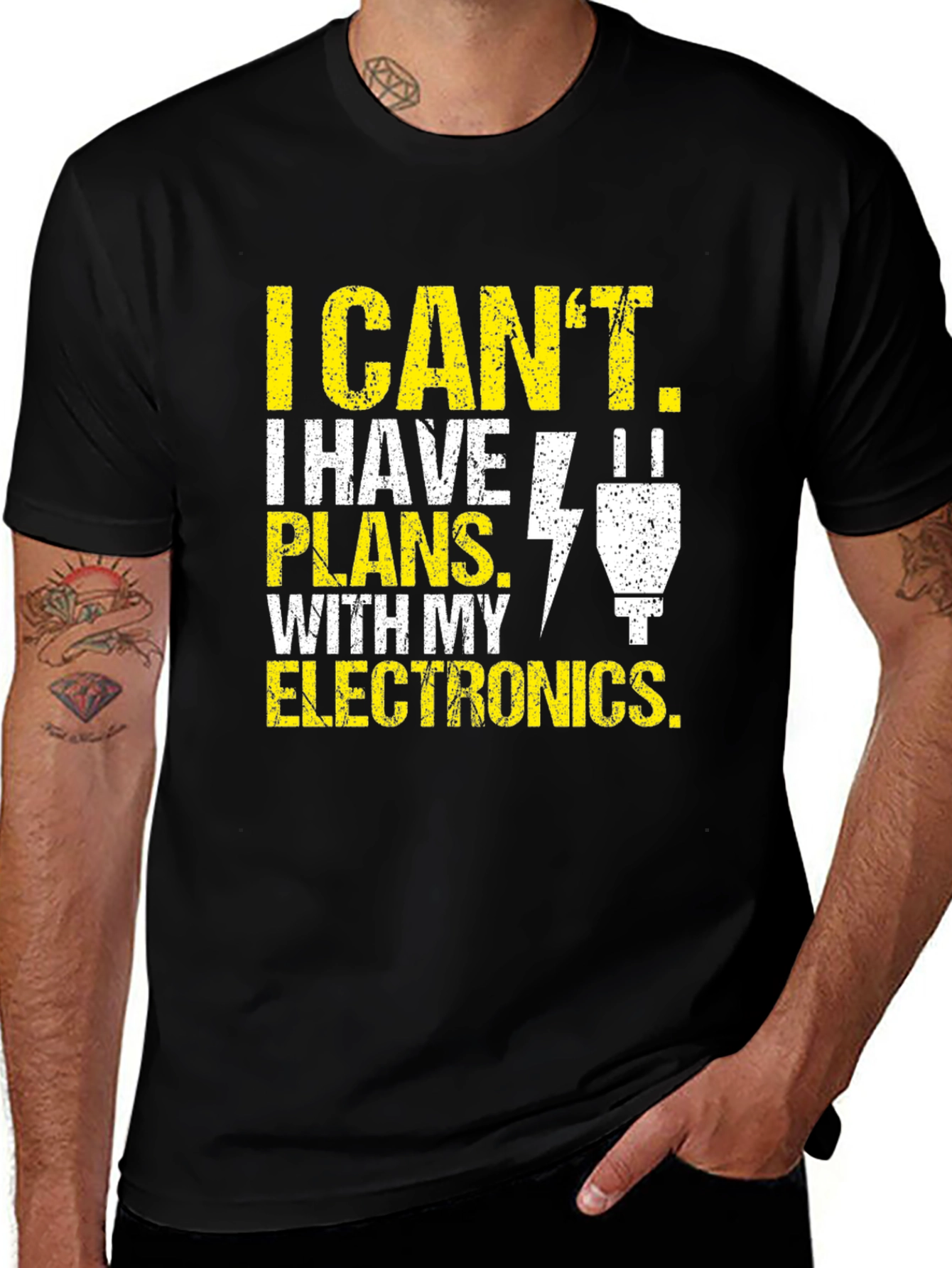 Variant 24 of I Can't I Have Plans With My Electronics T-Shirt