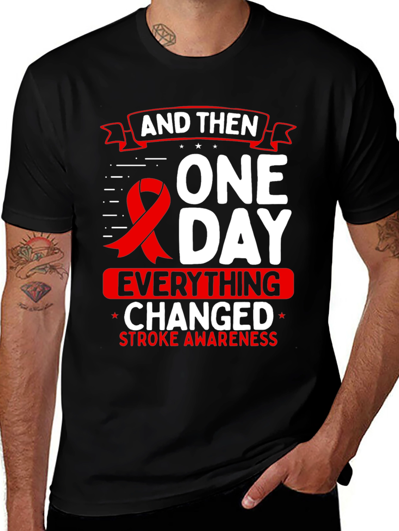 Variant 25 of Stroke Awareness T-Shirt - Everything Changed