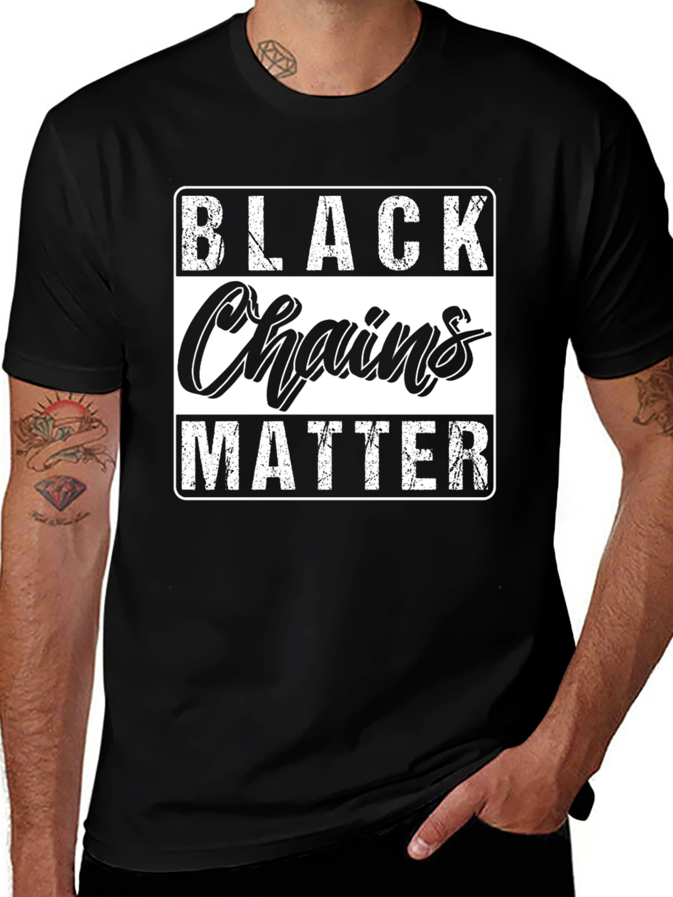 Variant 24 of Black Chains Matter Graphic Tee