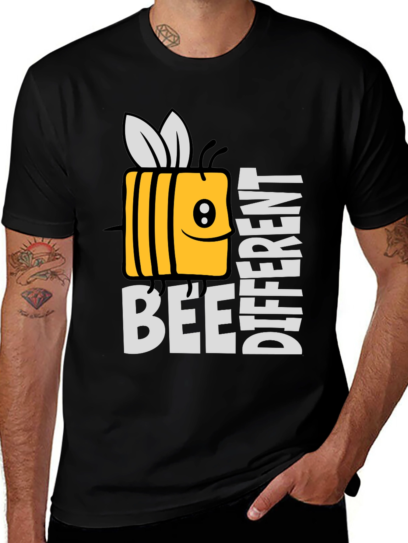 Variant 26 of Bee Different Graphic Tee - Novelty Humor T-Shirt