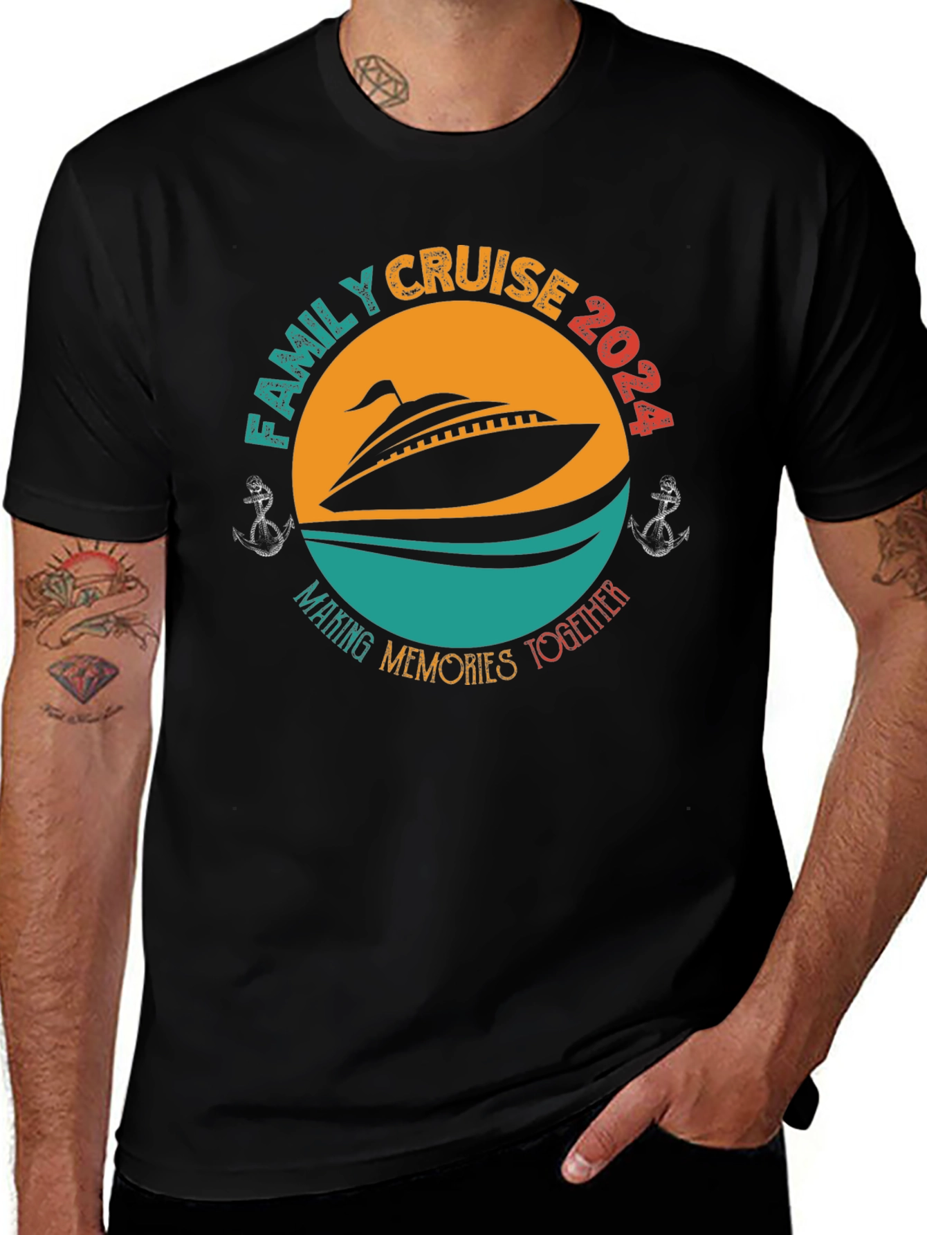 Variant 23 of Family Cruise 2024 Graphic Tee